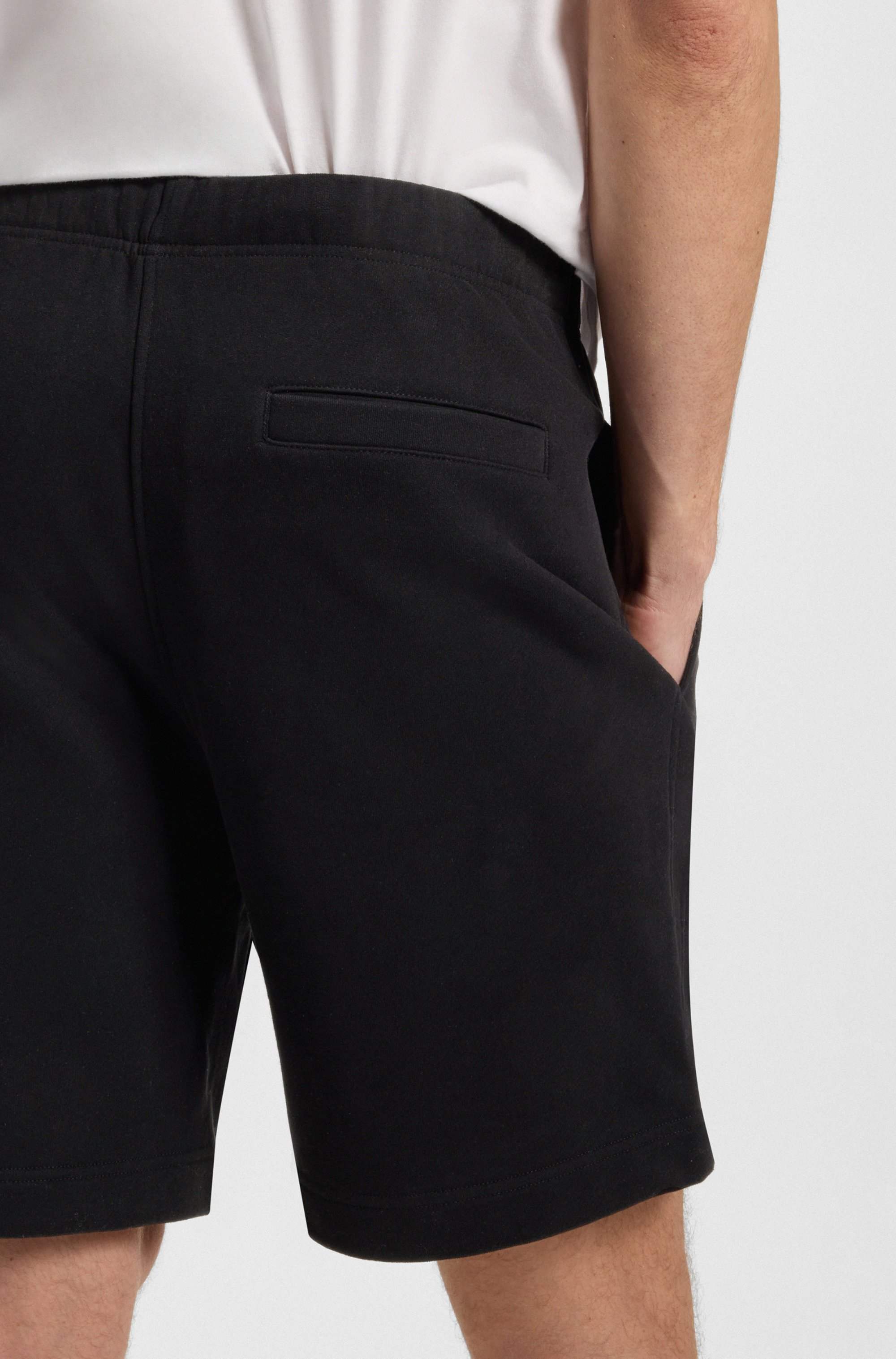 BECKHAM x BOSS oversized-fit shorts in cotton terry