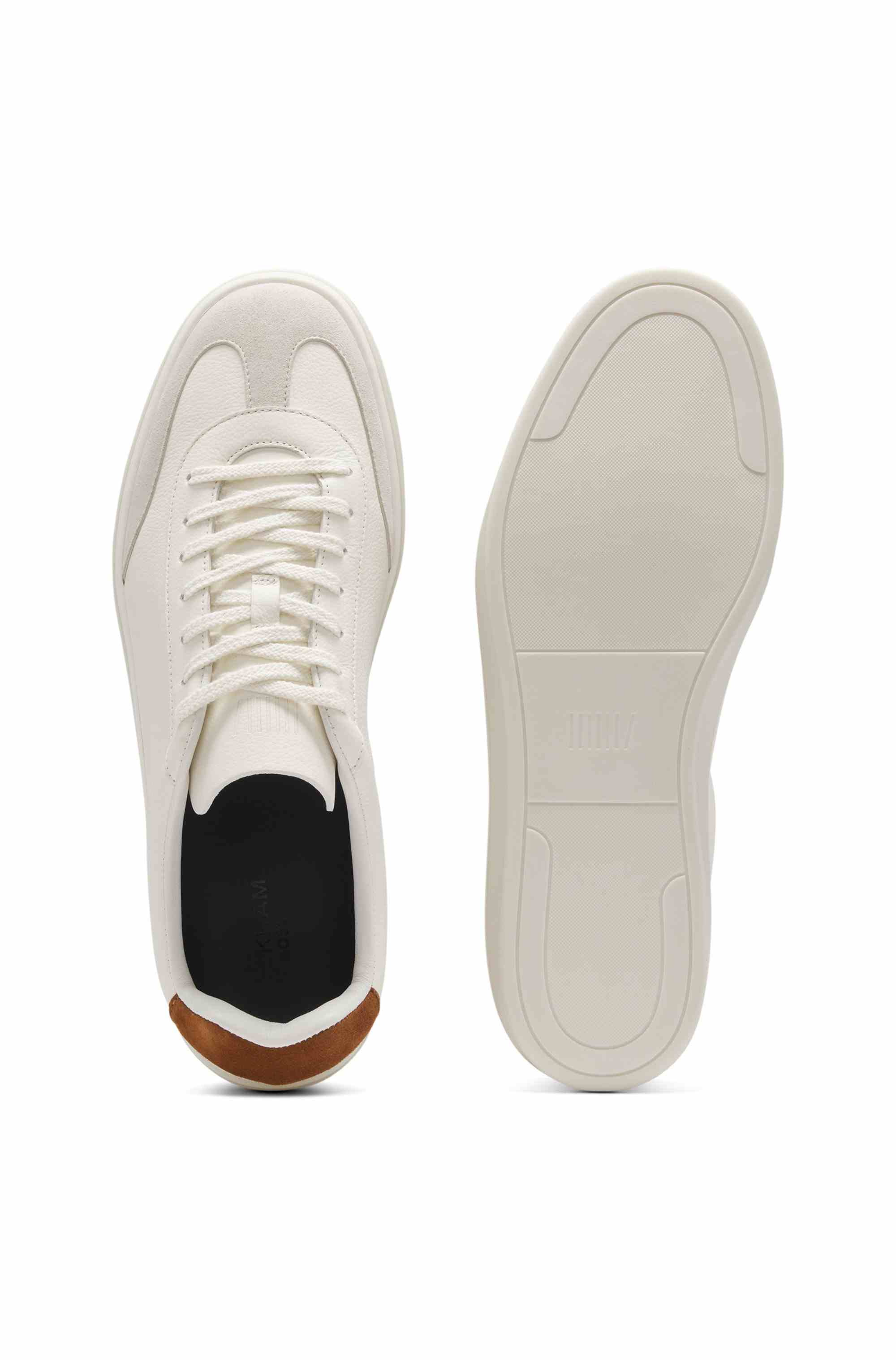 BOSS BY BECKHAM trainers in leather and suede