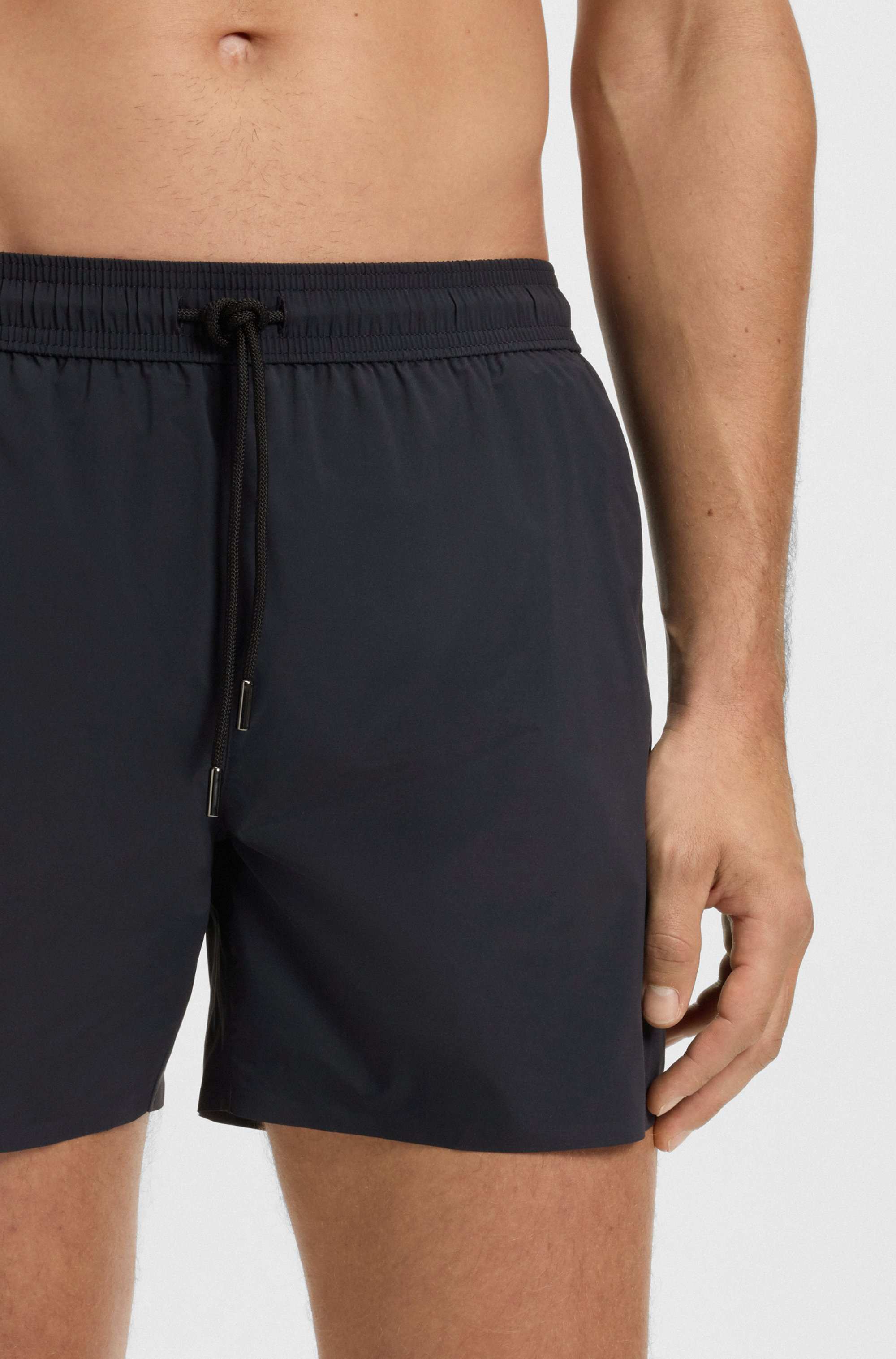 BECKHAM x BOSS swim shorts in soft-touch fabric