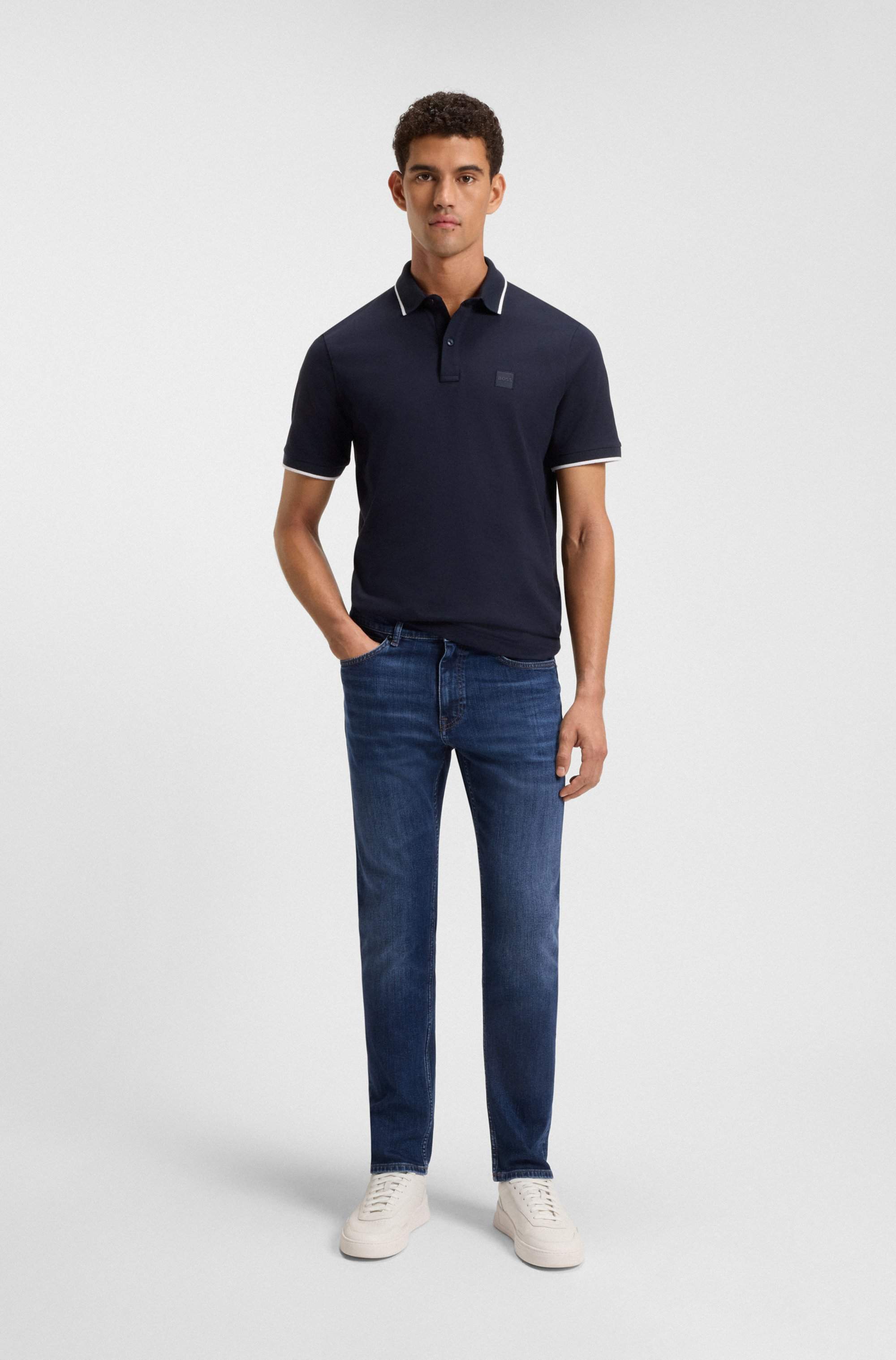 Delaware slim-fit jeans in blue comfort-stretch denim