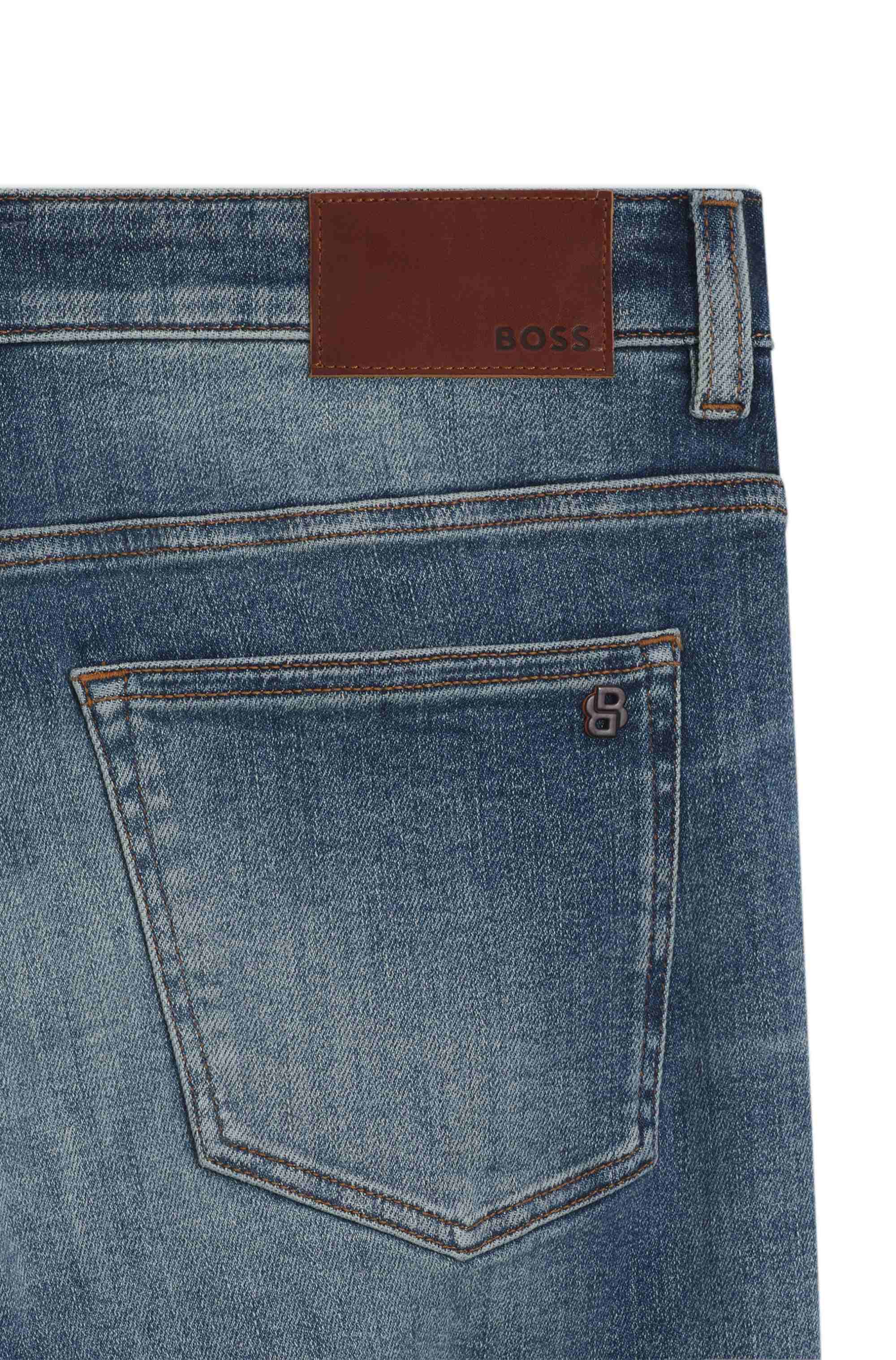 Delaware slim-fit jeans in blue soft-motion denim