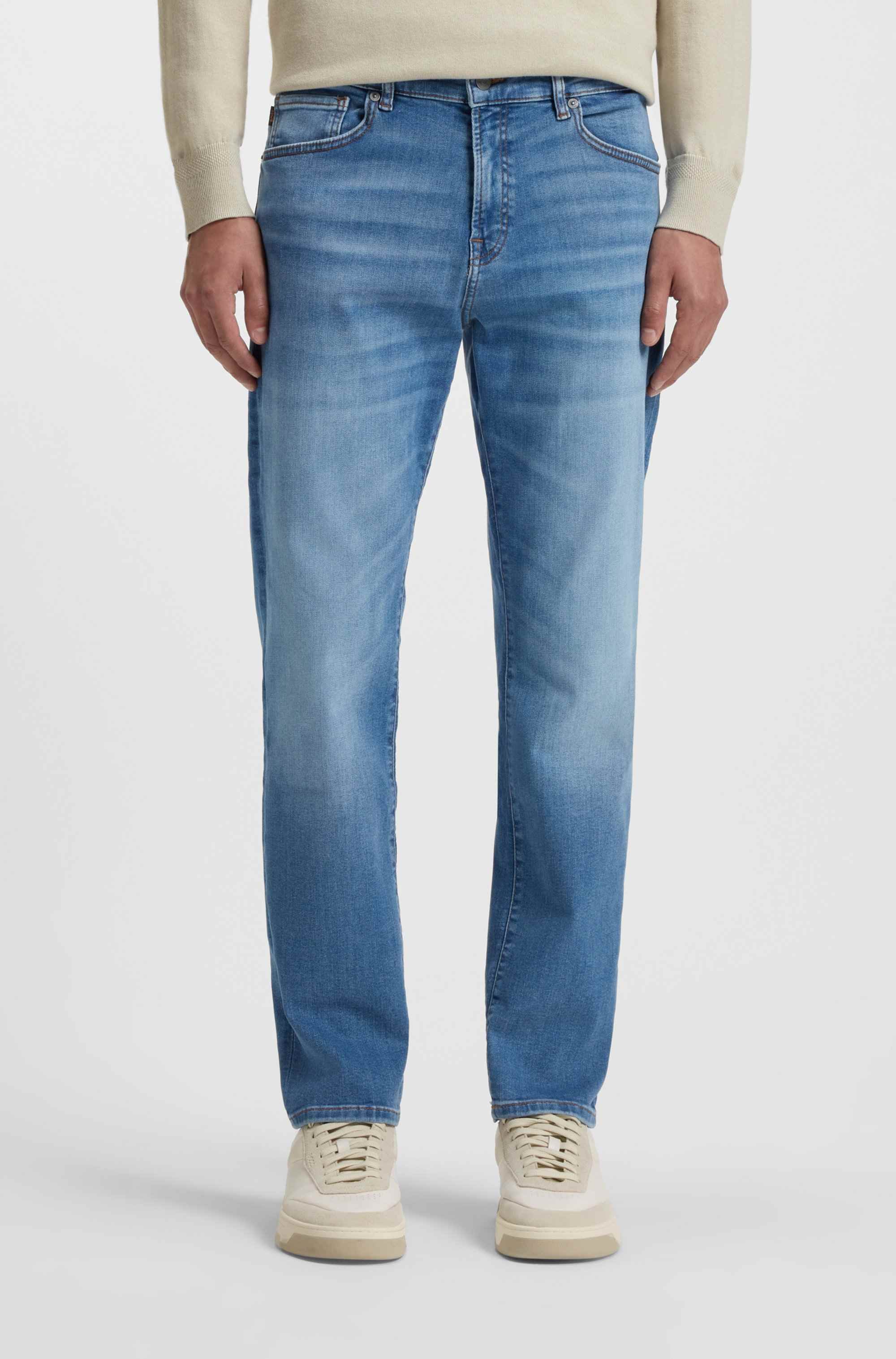 Maine regular-fit jeans in indigo stretch denim