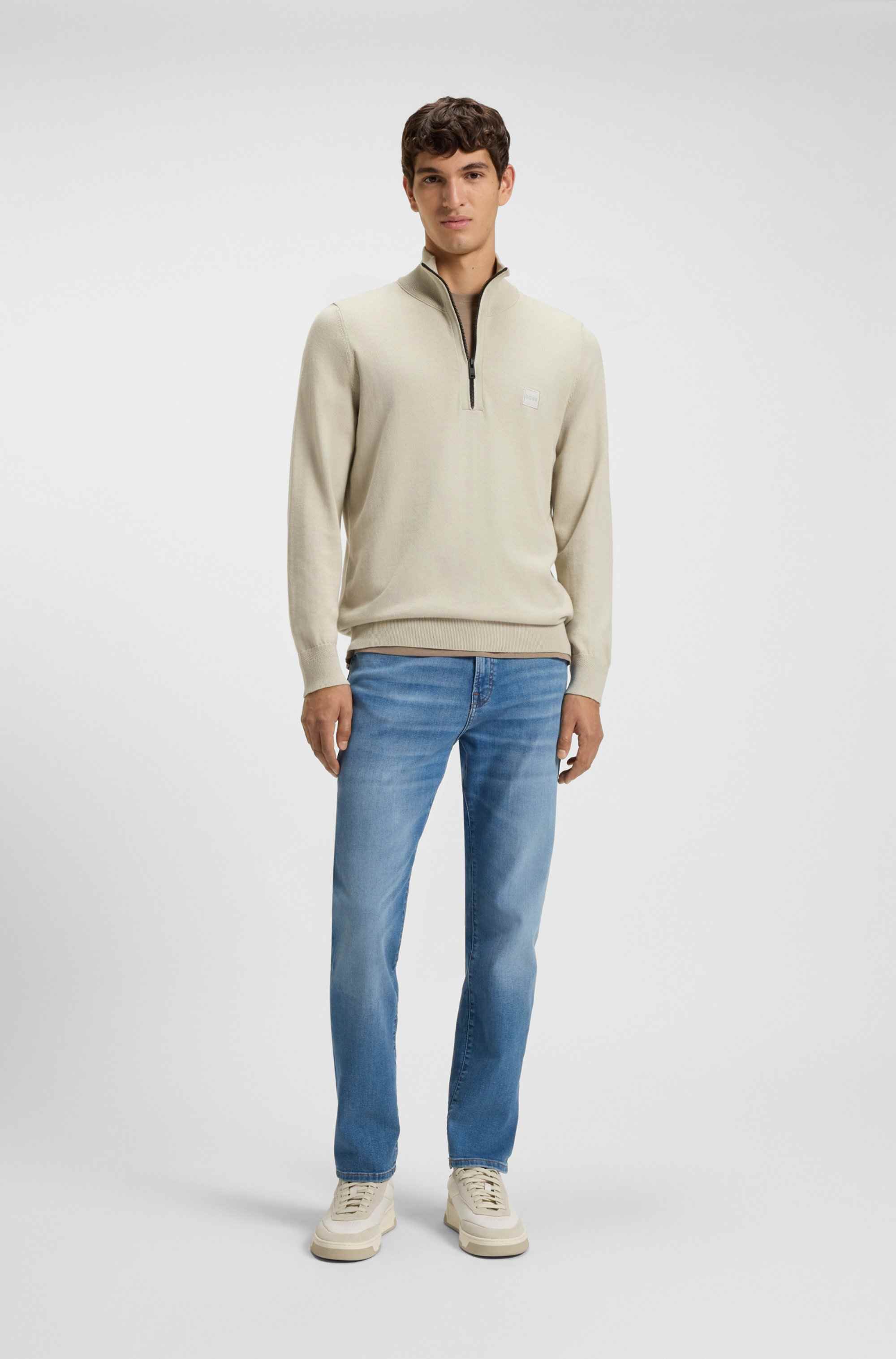 Maine regular-fit jeans in indigo stretch denim