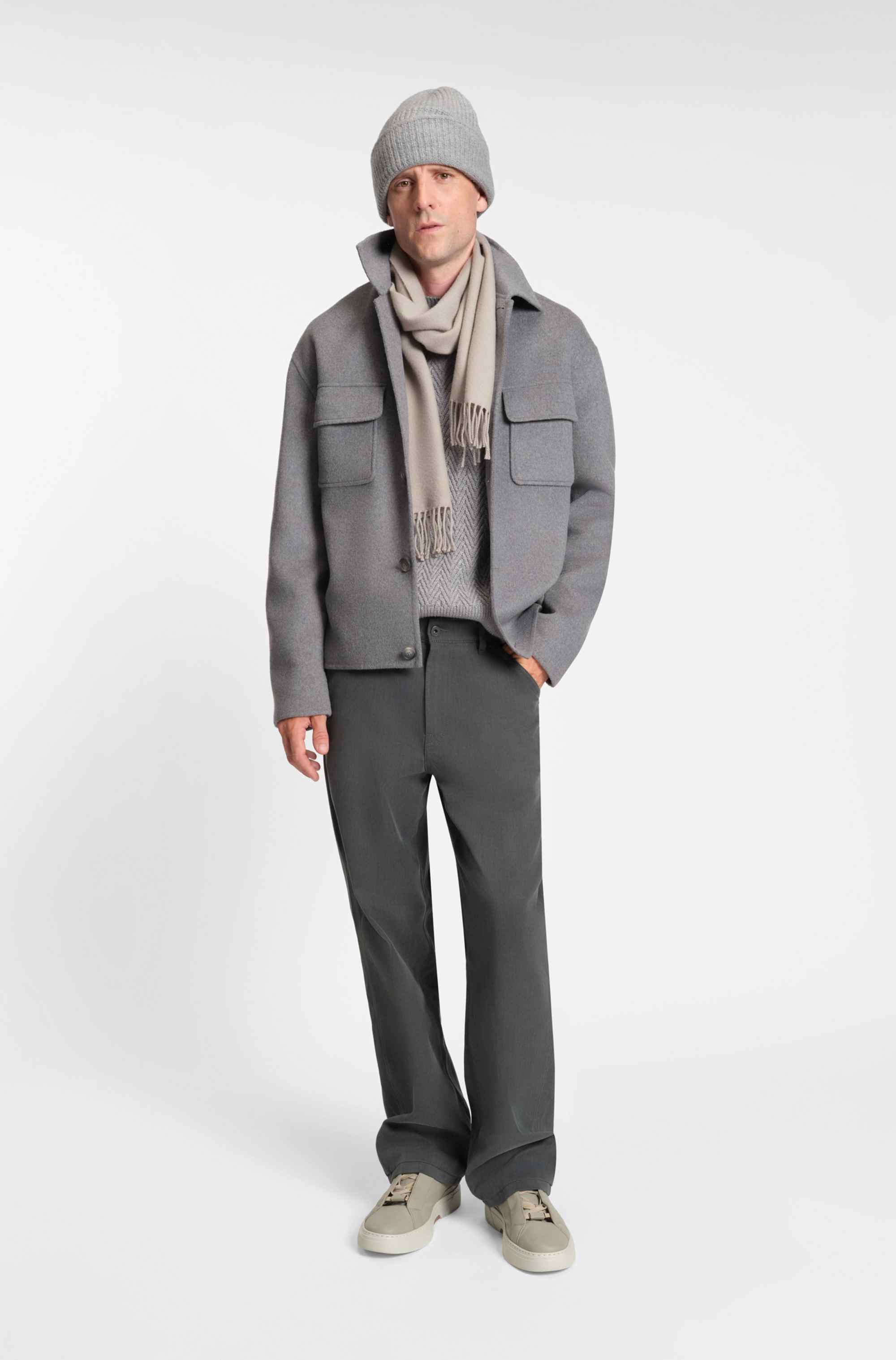 Melange jeans in cotton denim