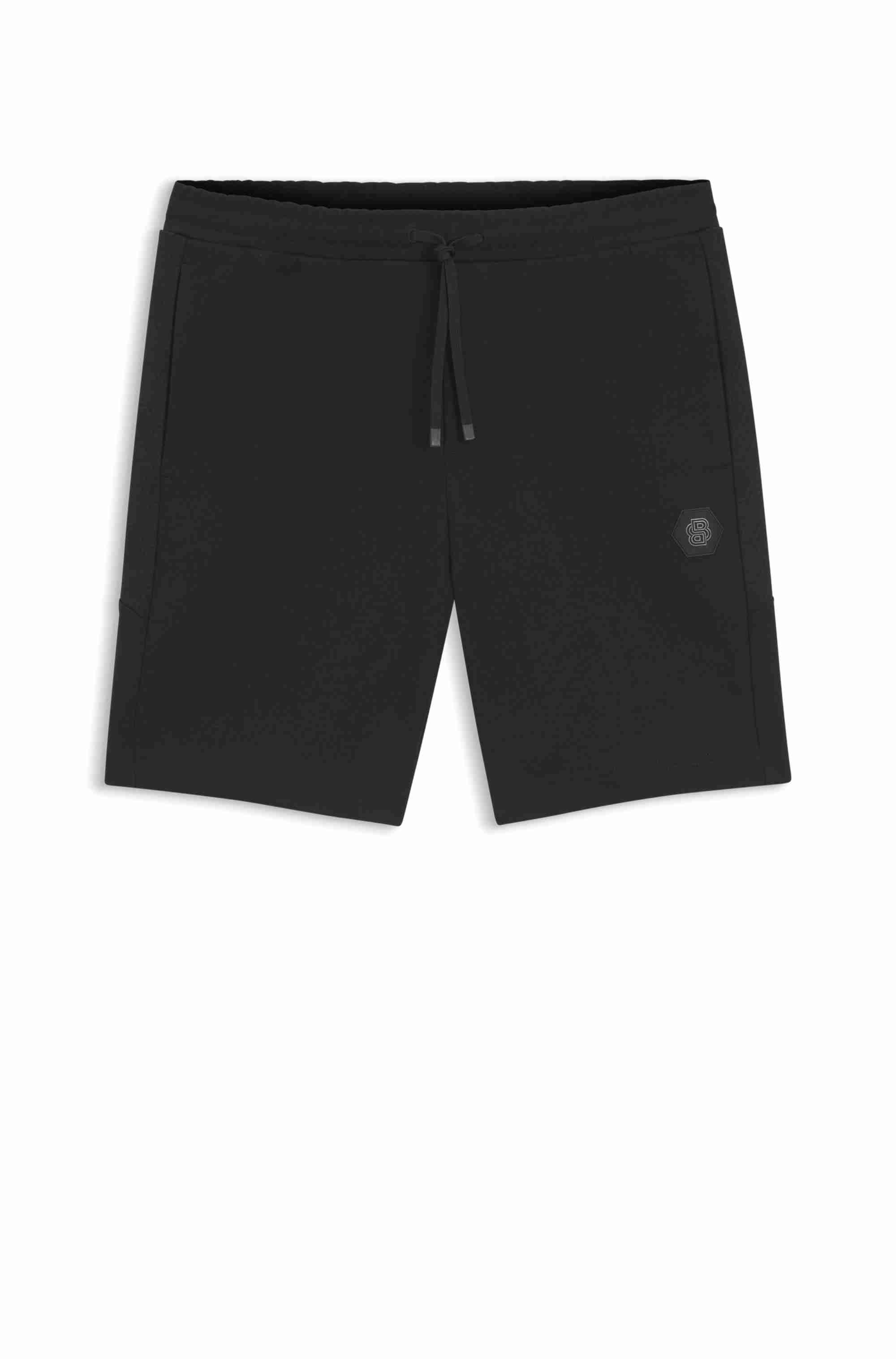 Cotton-blend shorts with Double B monogram