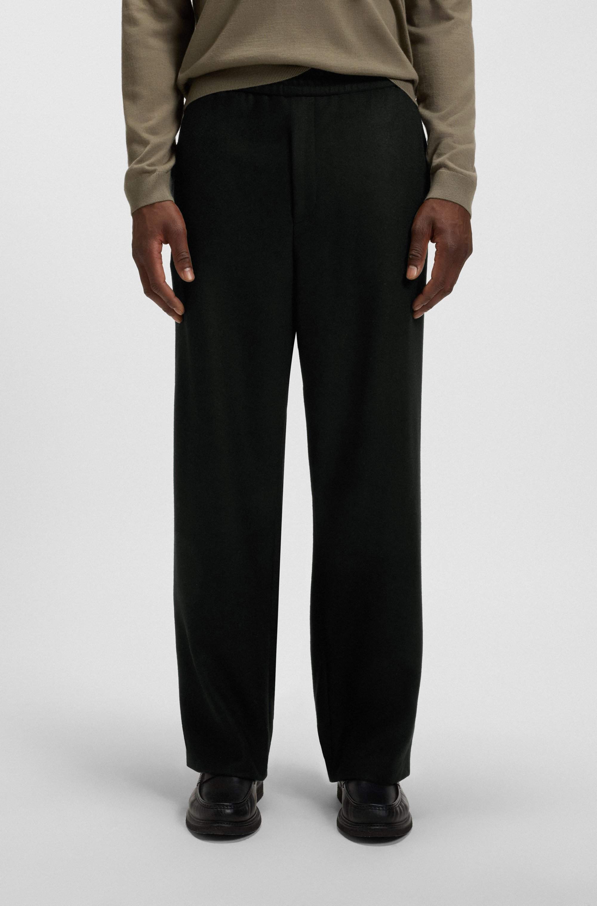 Tapered-fit trousers in a wool blend