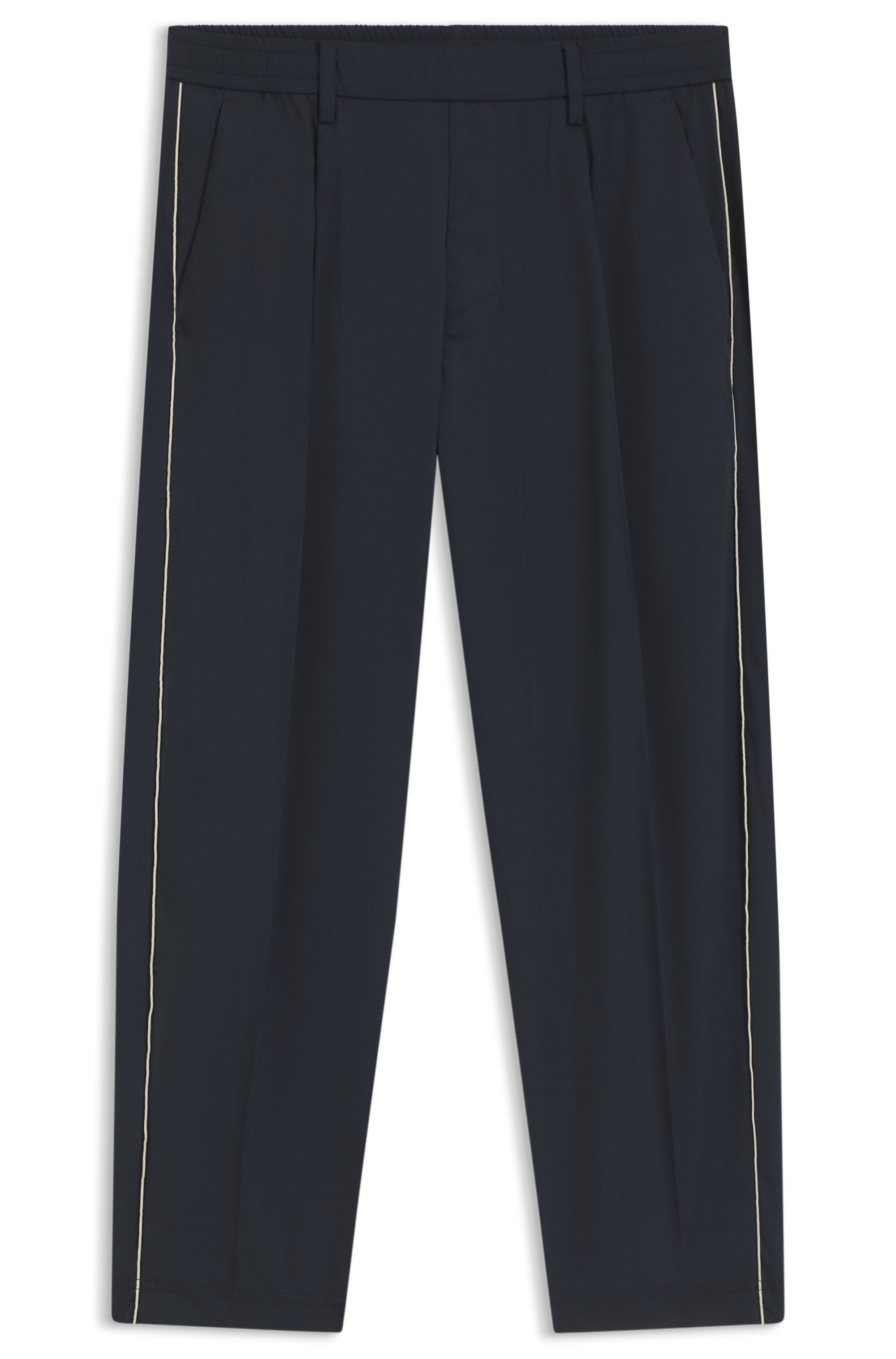 Tapered-fit trousers with water-repellent finish