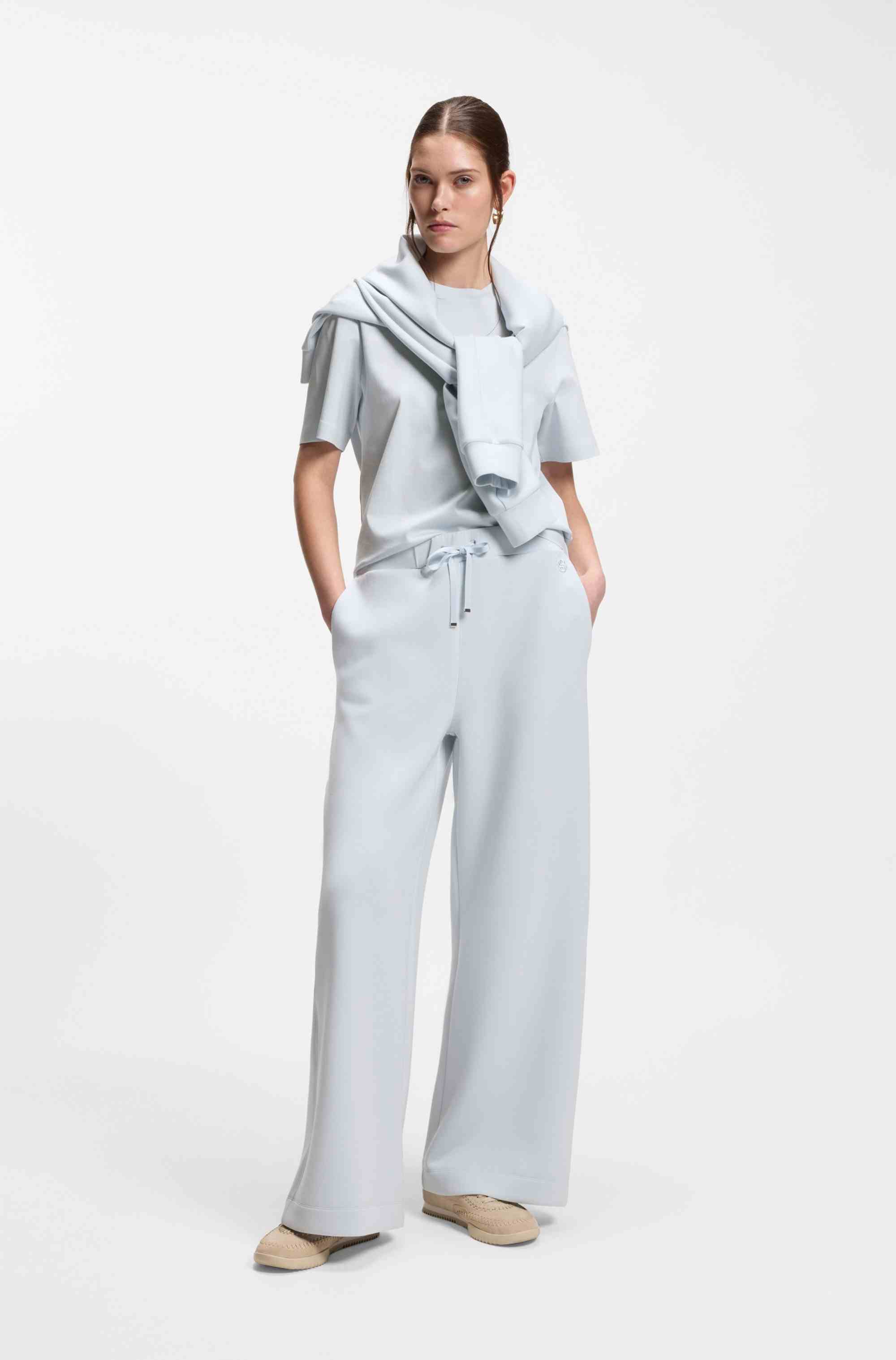 Relaxed-fit T-shirt in mercerised cotton