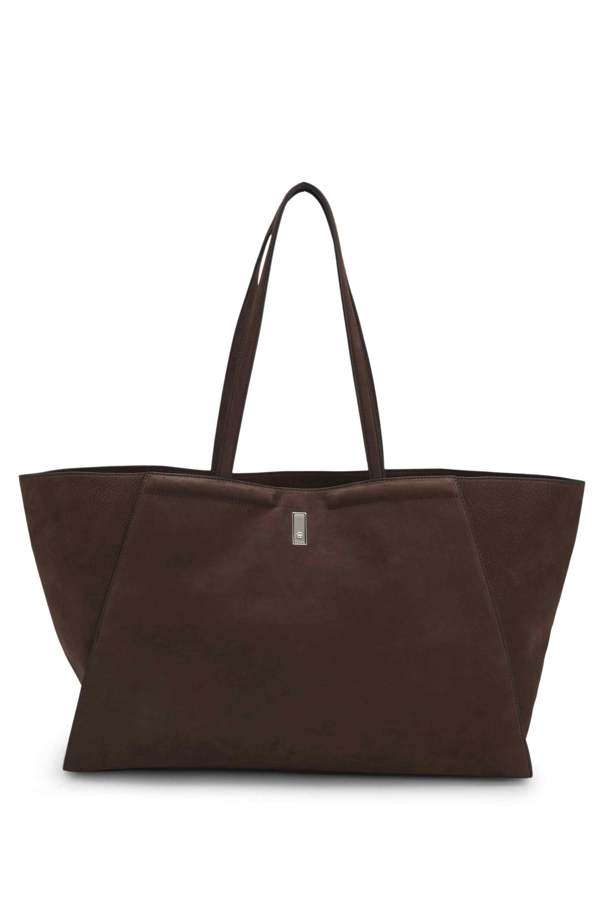 Ariell shopper bag in nubuck with Double B monogram