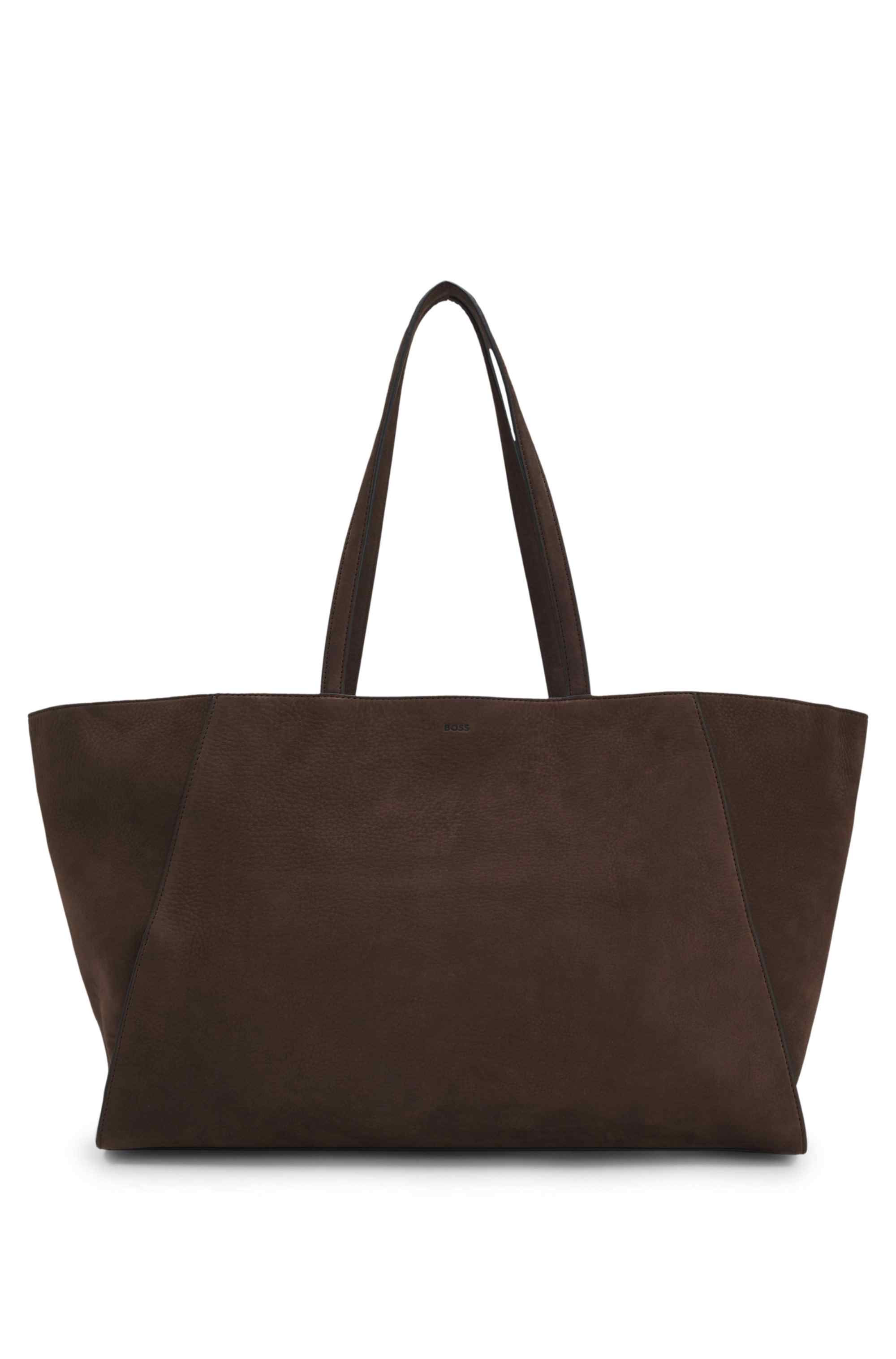 Ariell shopper bag in nubuck with Double B monogram