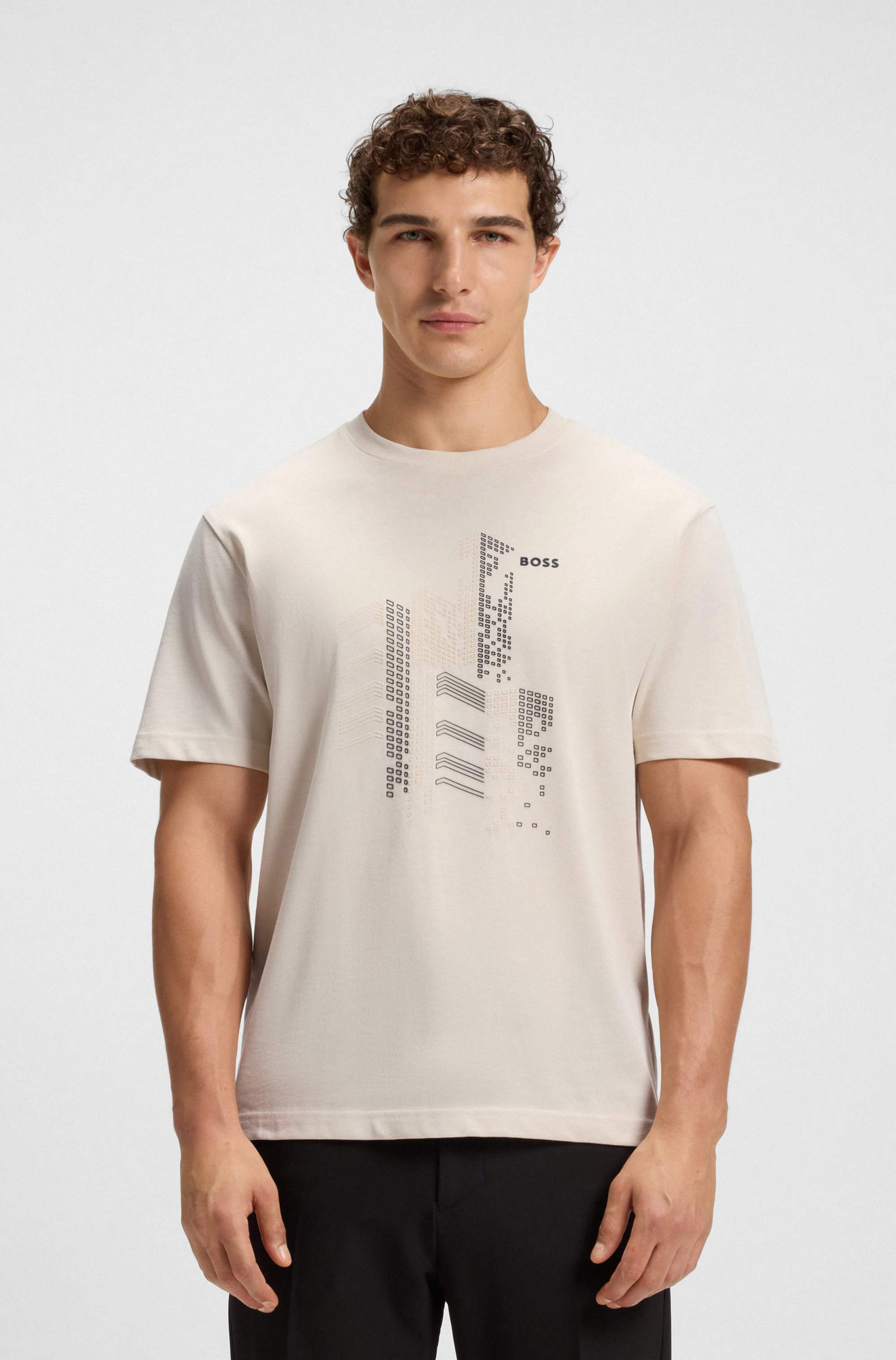 Relaxed-fit T-shirt in cotton jersey with printed artwork