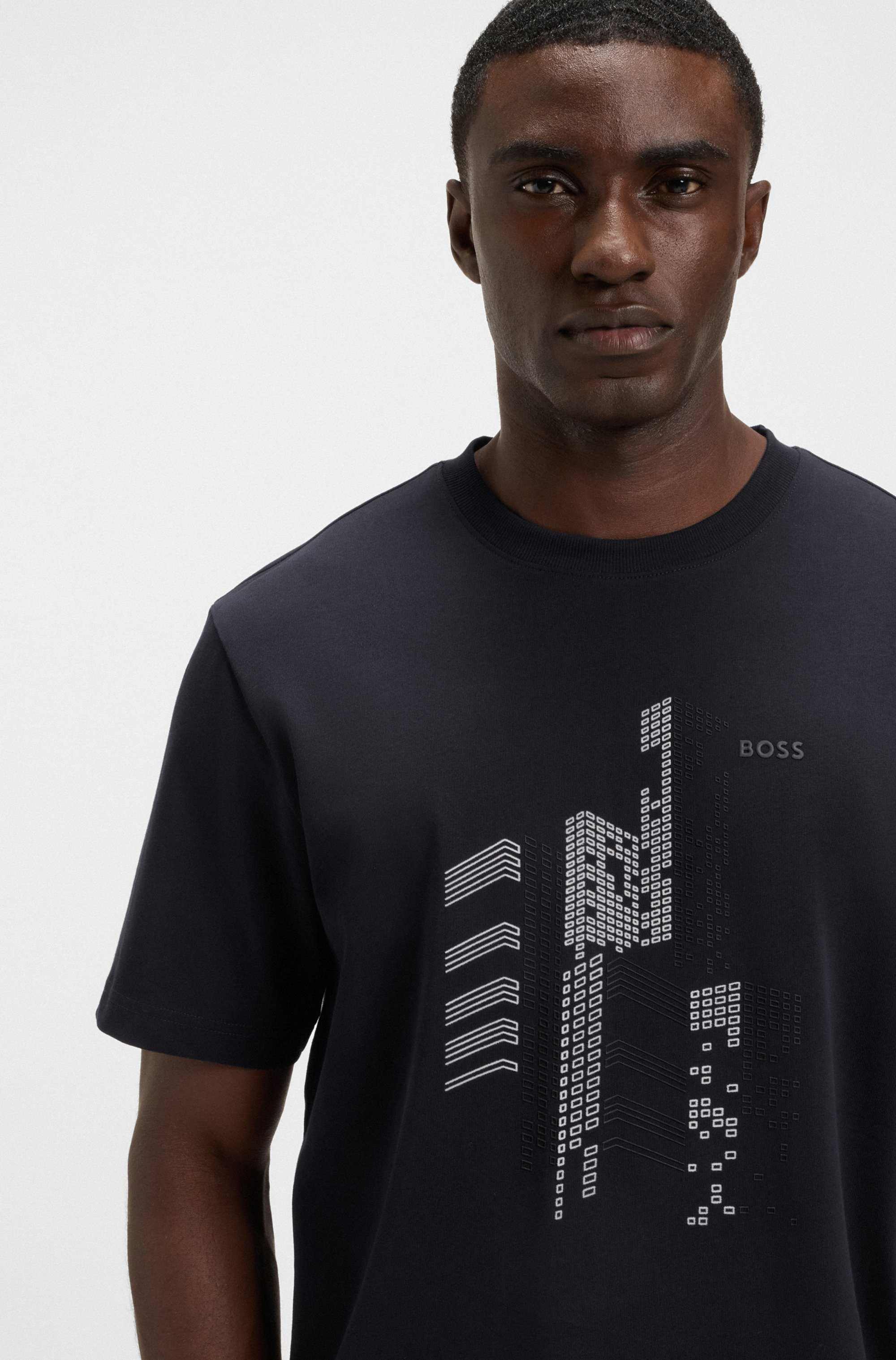 Relaxed-fit T-shirt in cotton jersey with printed artwork