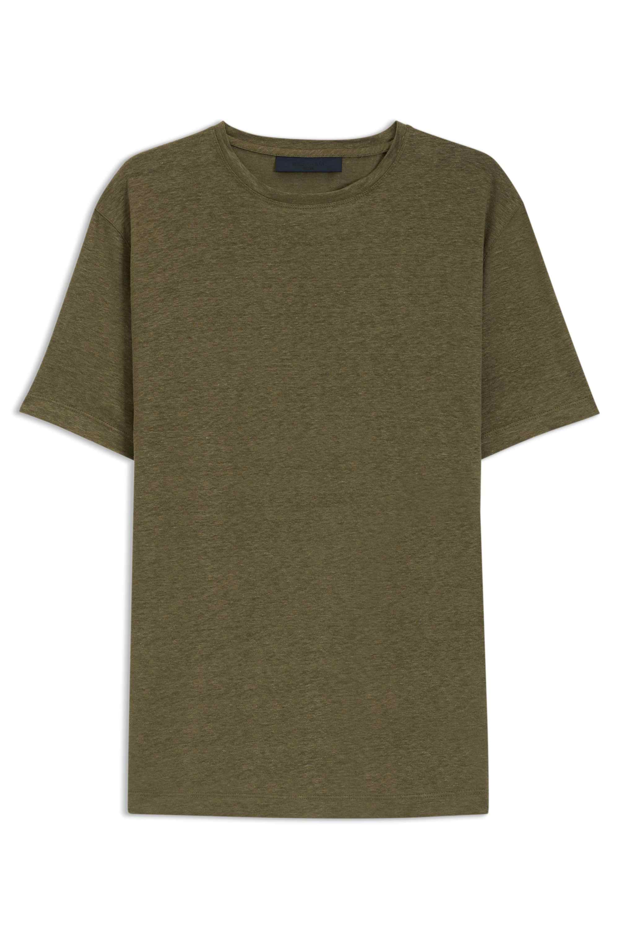 BECKHAM x BOSS T-shirt in soft linen