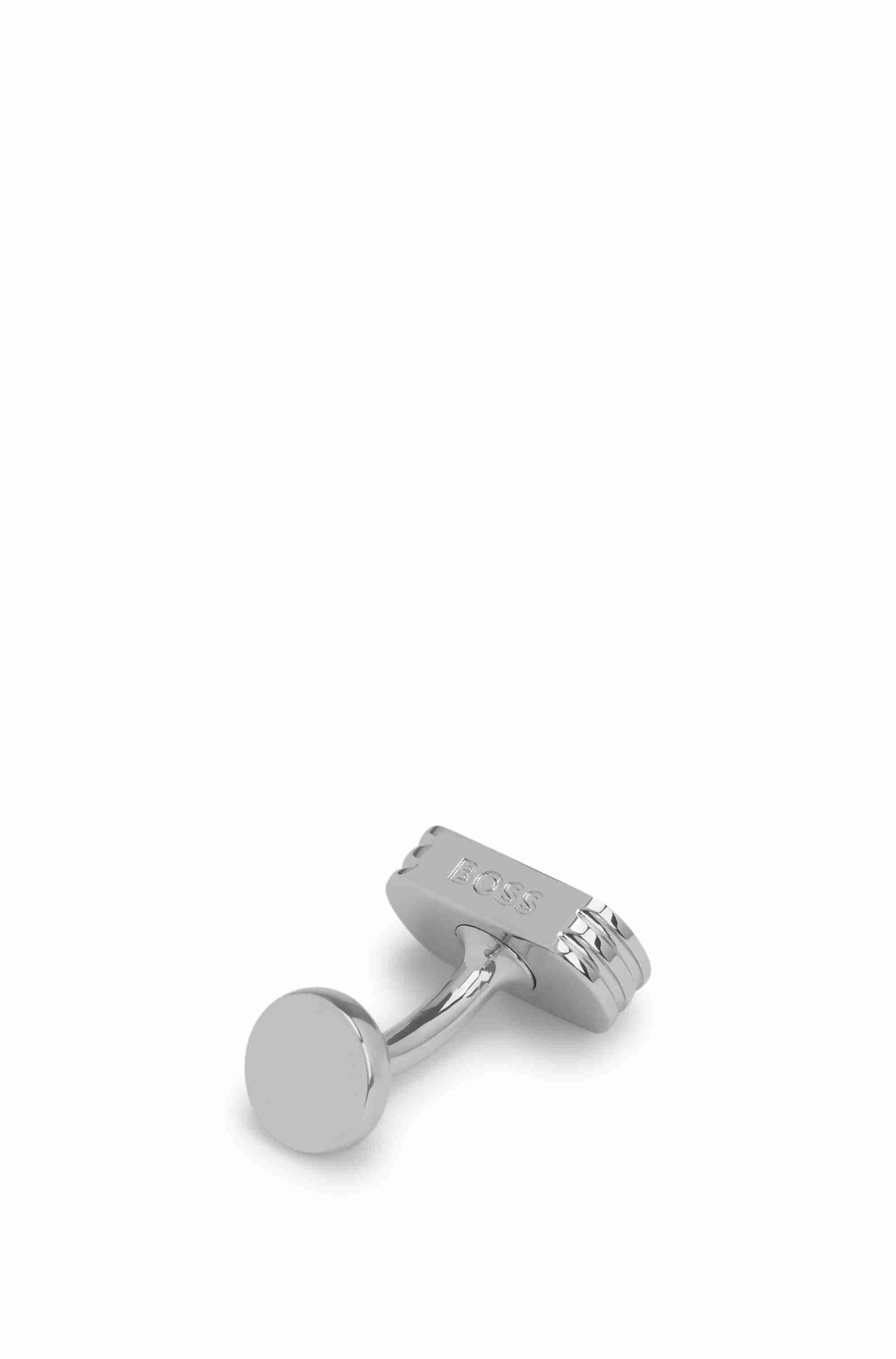 Cufflinks with engraved logo