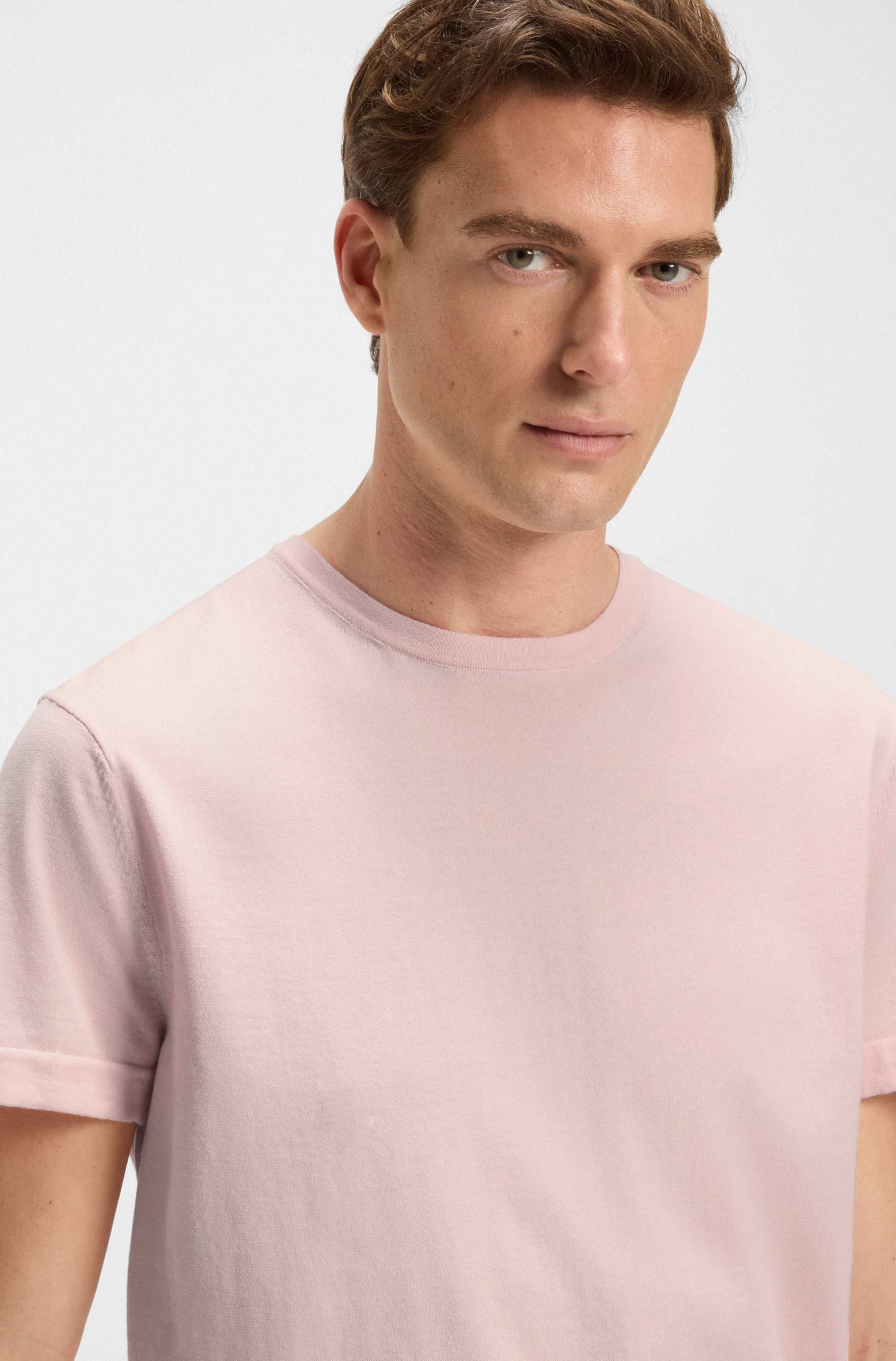 BECKHAM x BOSS knit T-shirt in cotton