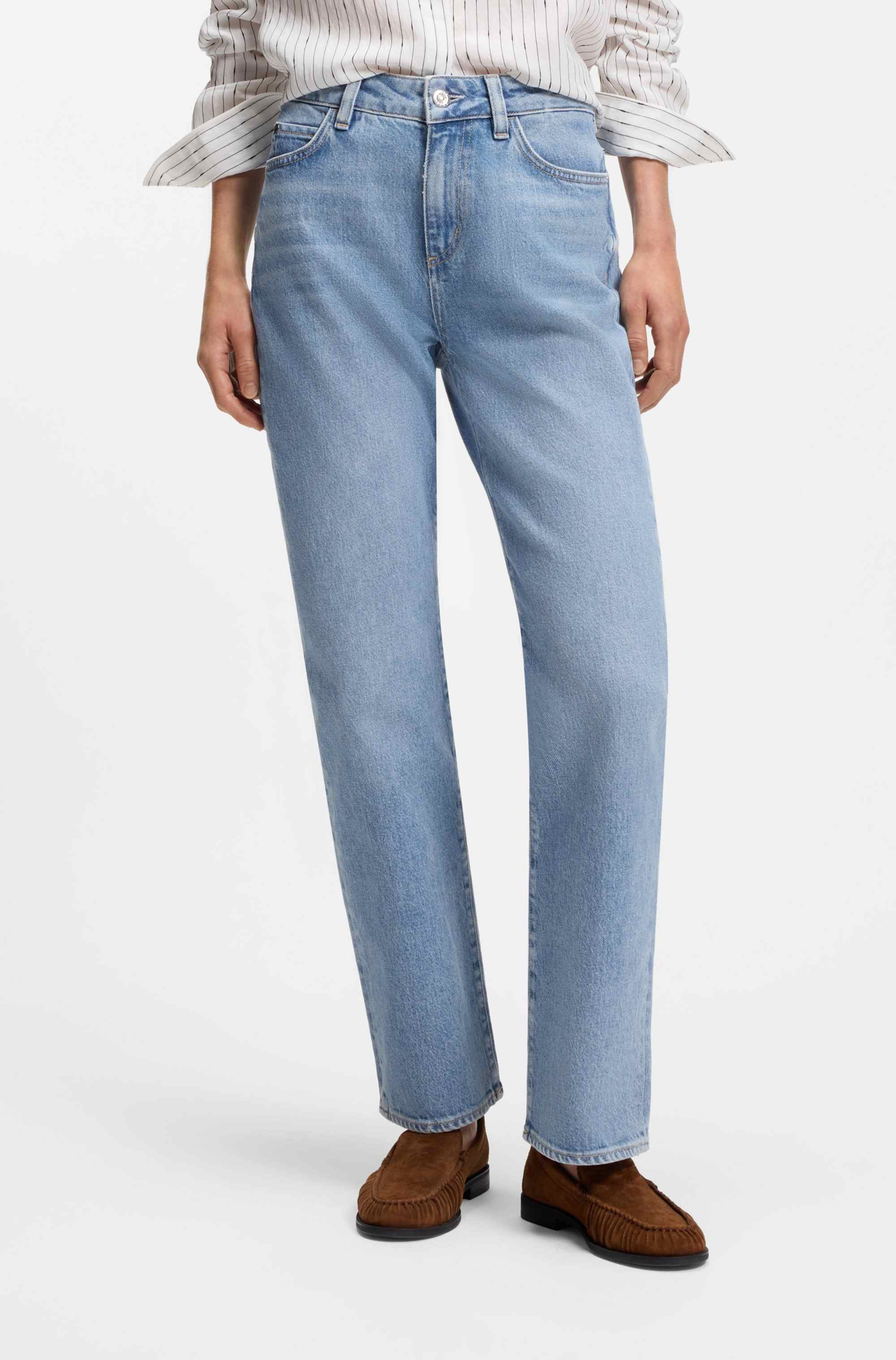 Slim-fit jeans in blue comfort-stretch denim
