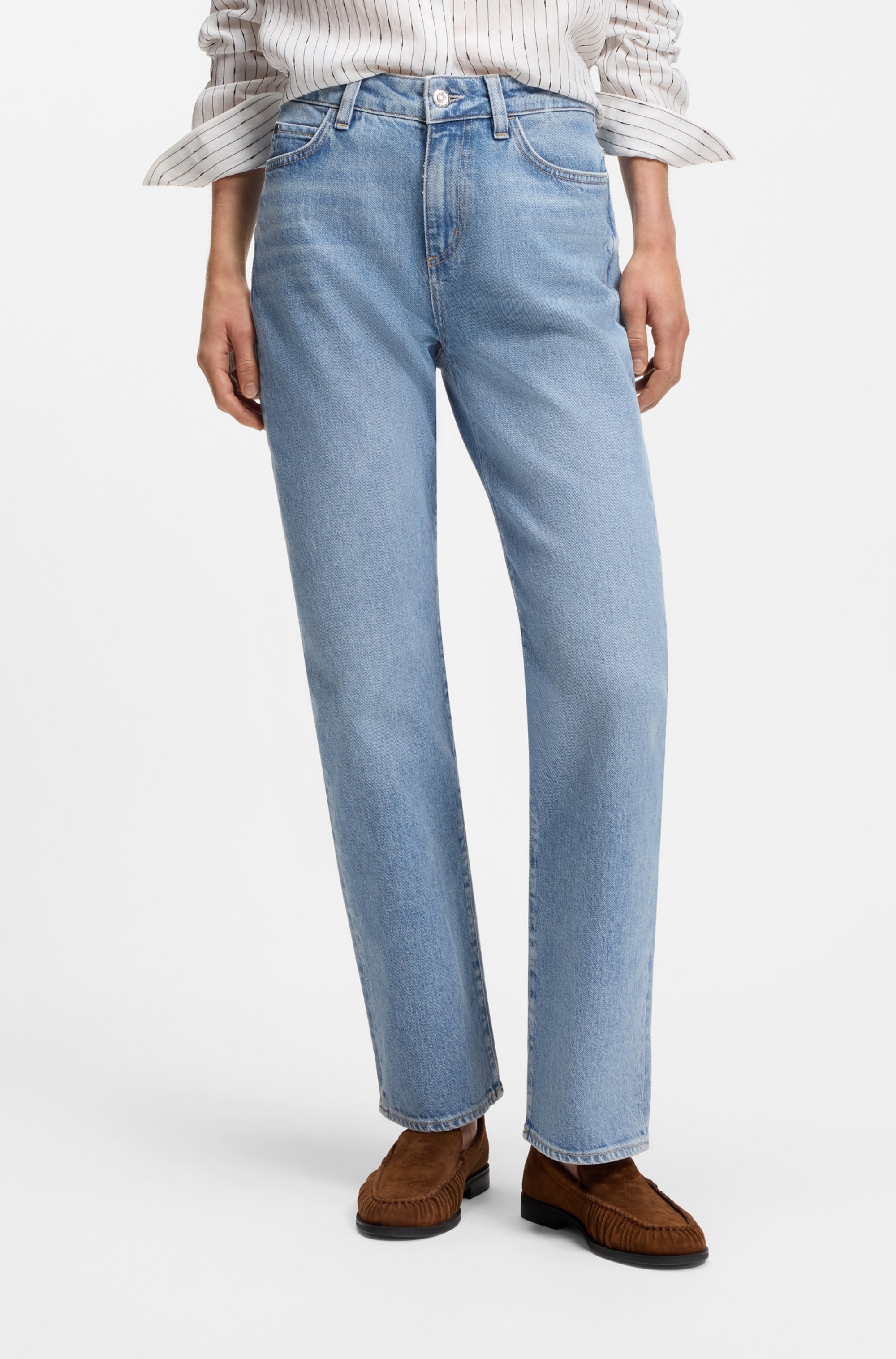 Slim-fit jeans in blue comfort-stretch denim