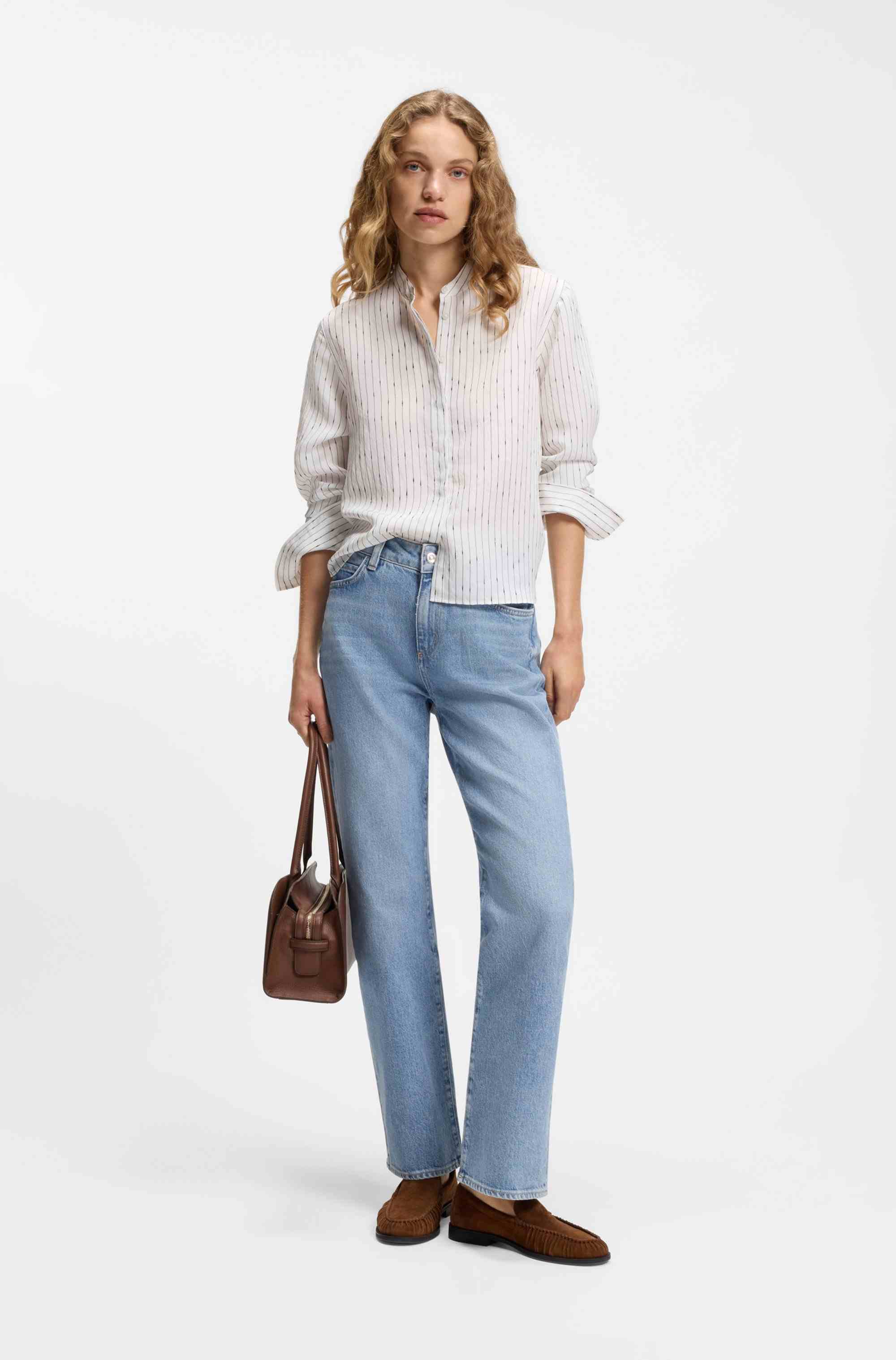 Slim-fit jeans in blue comfort-stretch denim