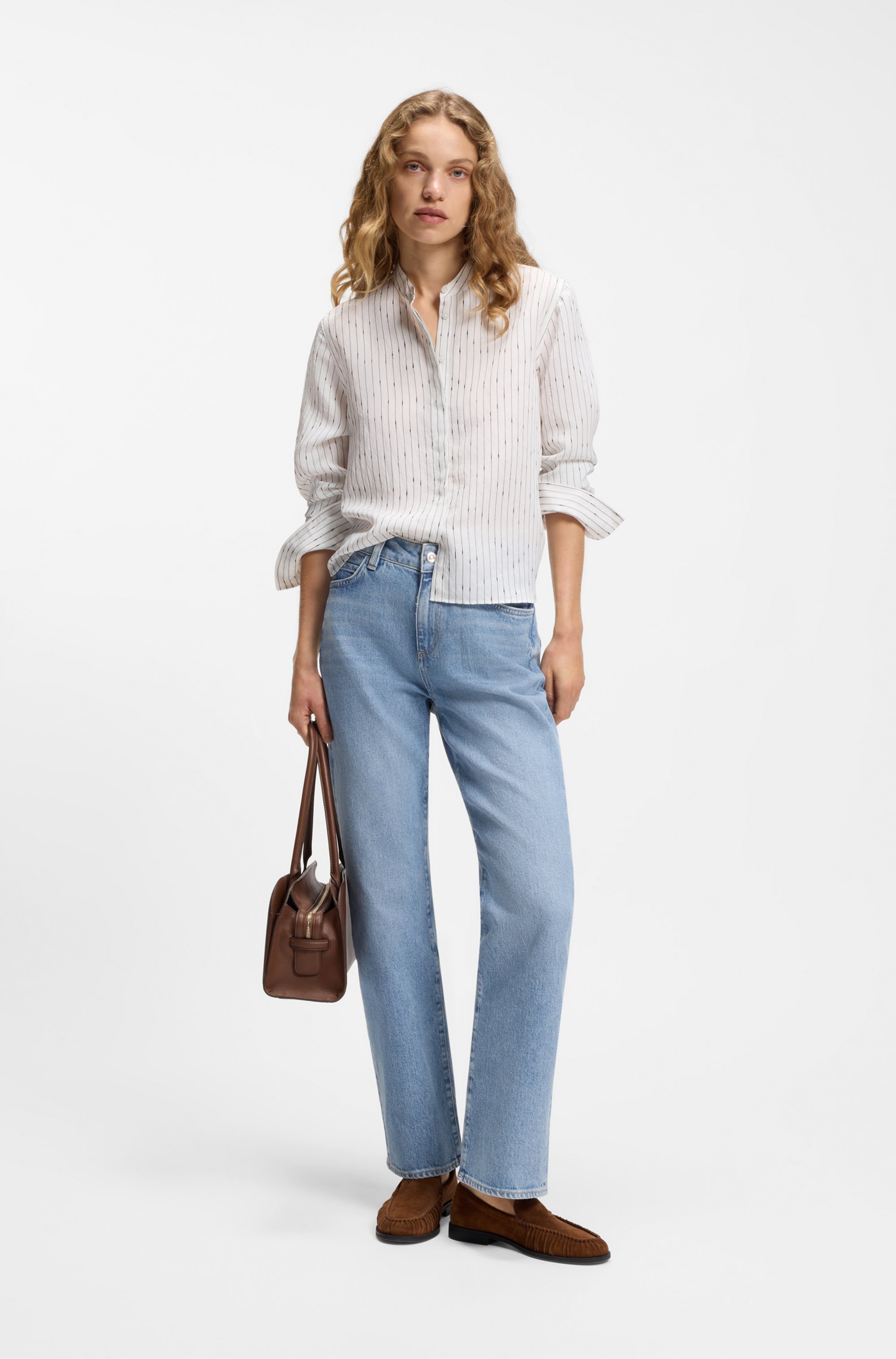 Slim-fit jeans in blue comfort-stretch denim