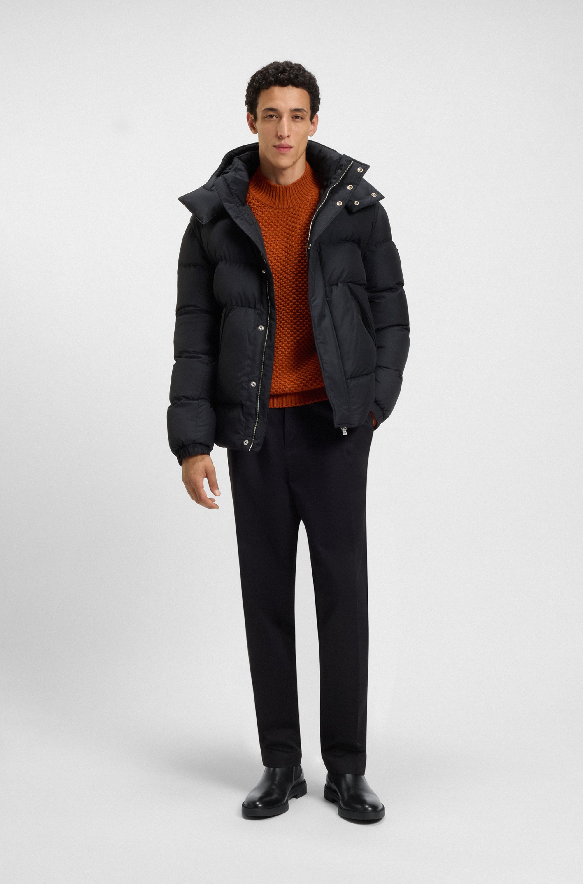 Chelsea boots in nappa leather with signature-stripe detail