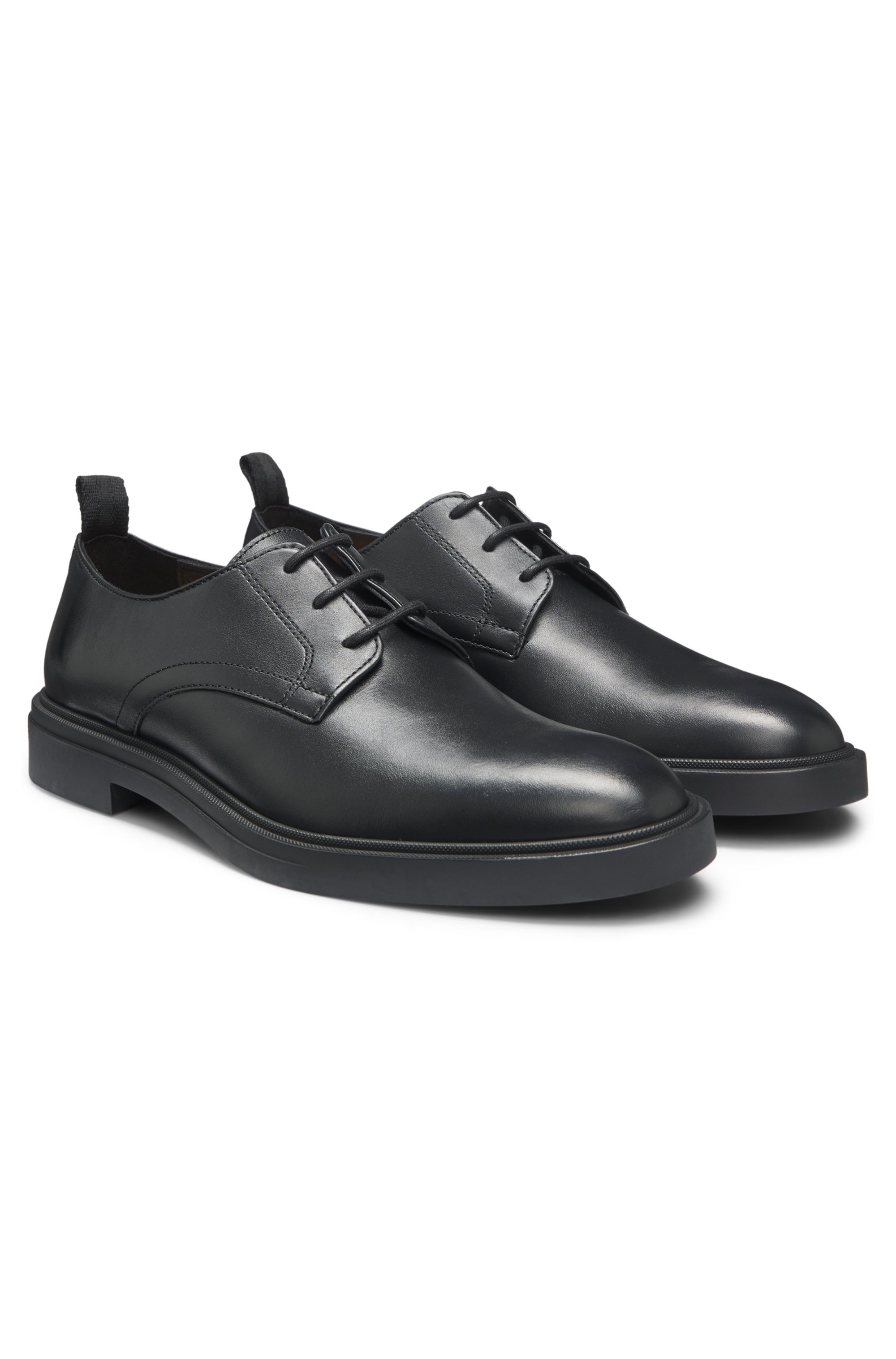 Leather Derby shoes with rubber outsole