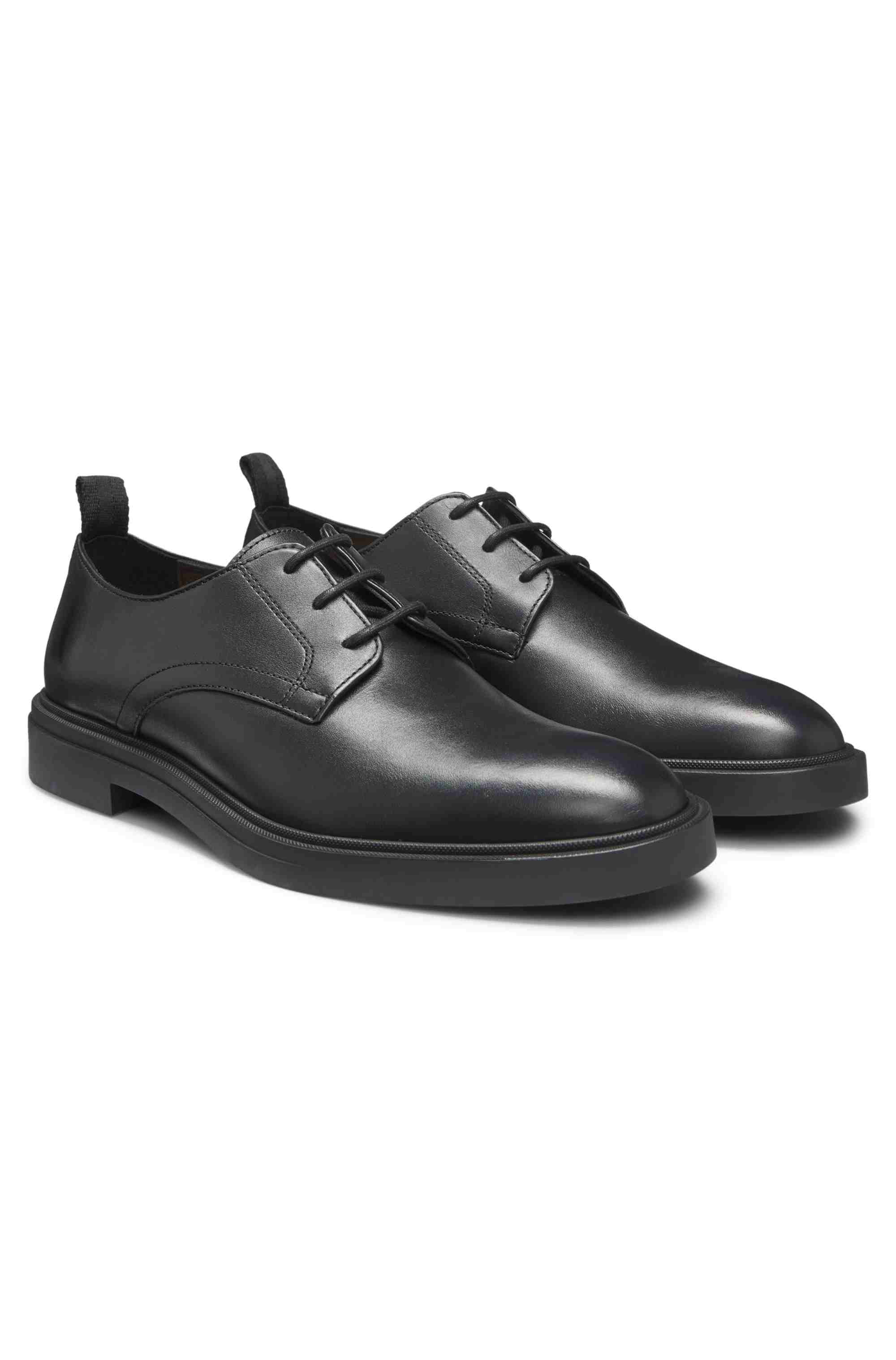 Leather Derby shoes with rubber outsole