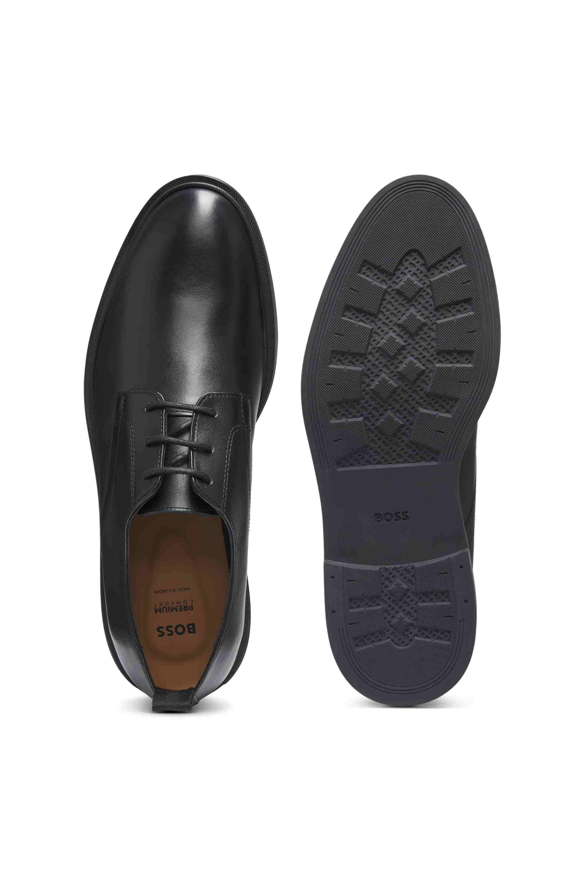 Leather Derby shoes with rubber outsole