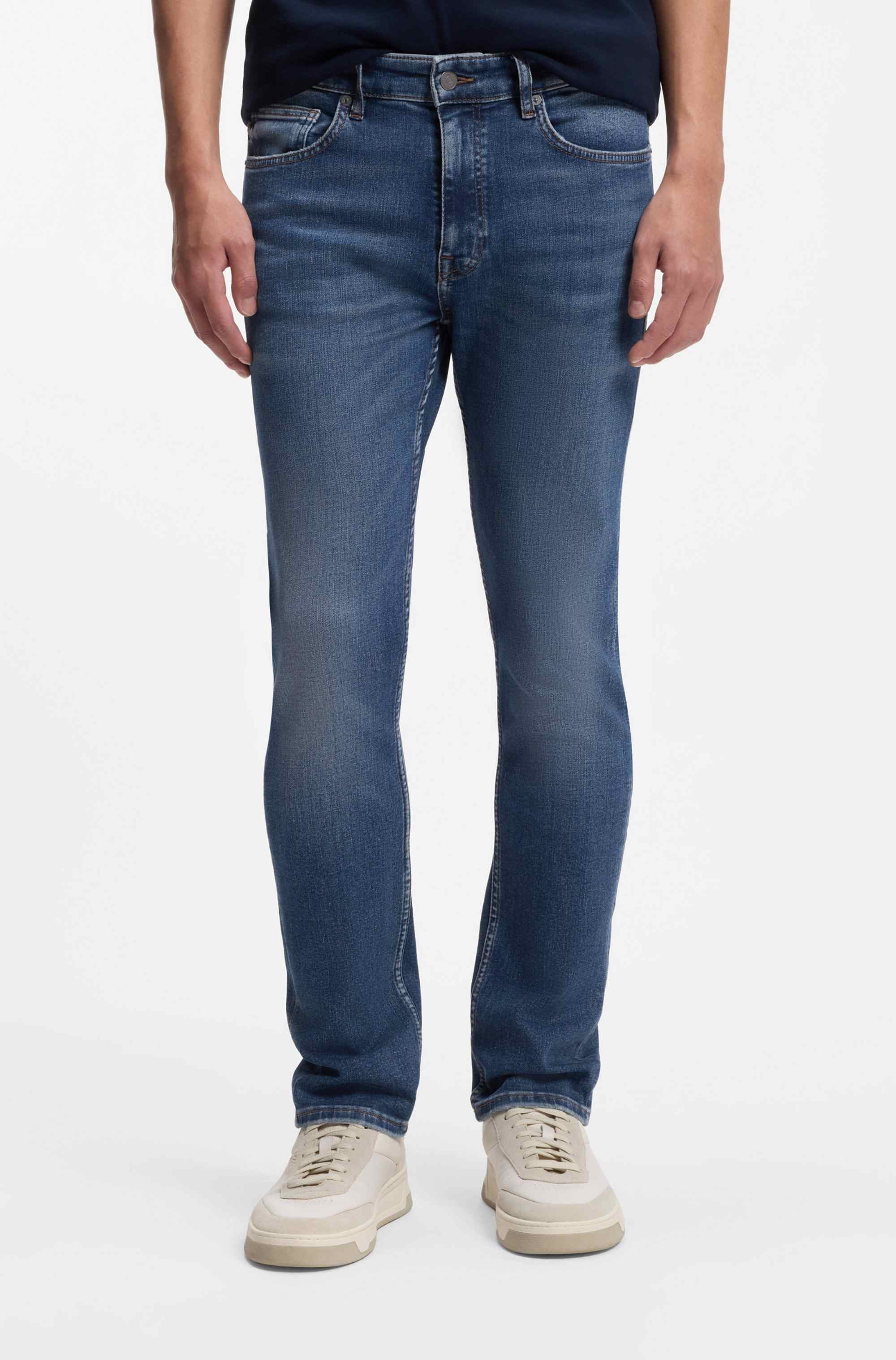 Delaware slim-fit jeans in blue super-stretch denim
