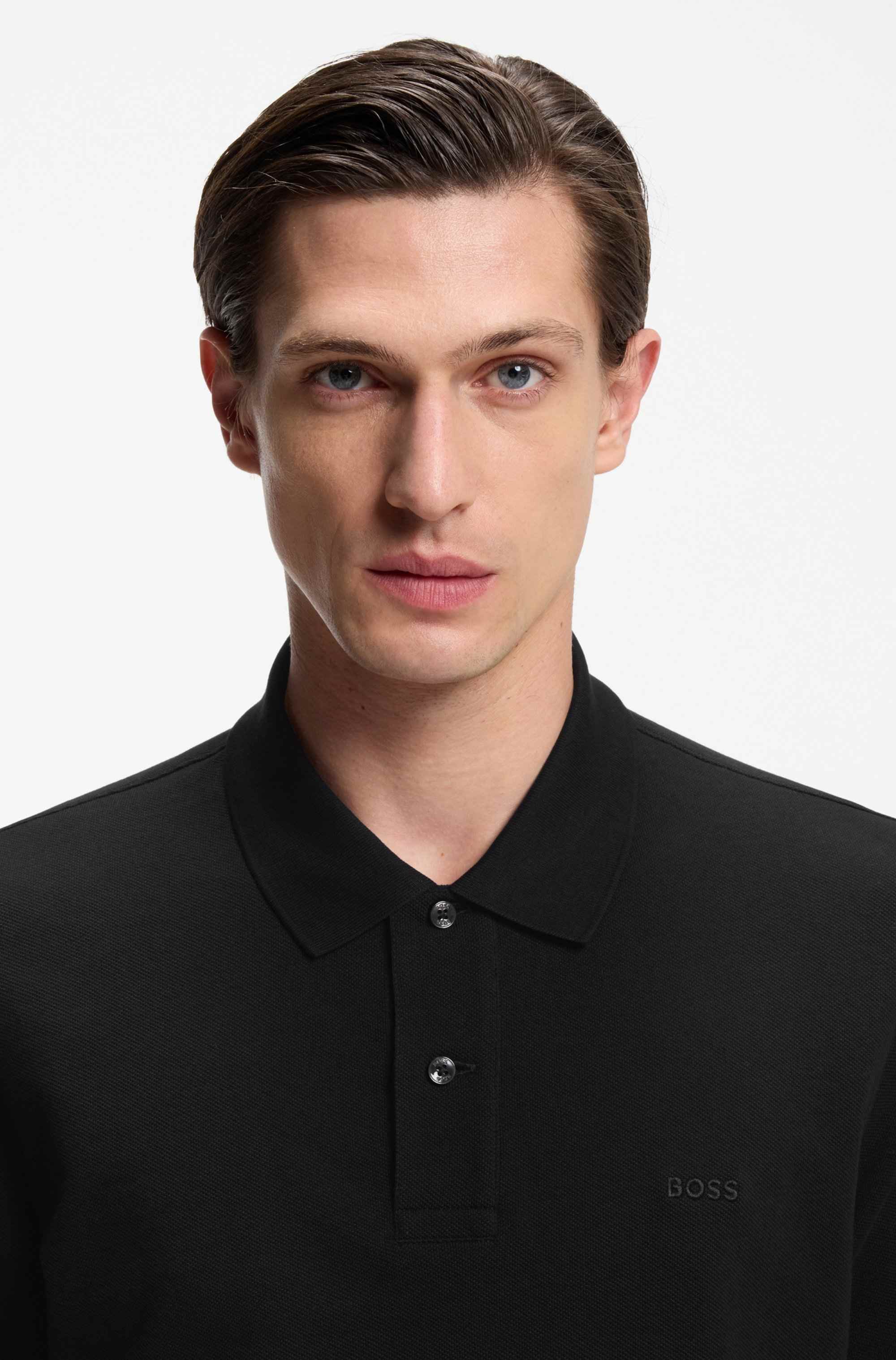 Pallas polo shirt in cotton piqué with embroidered logo
