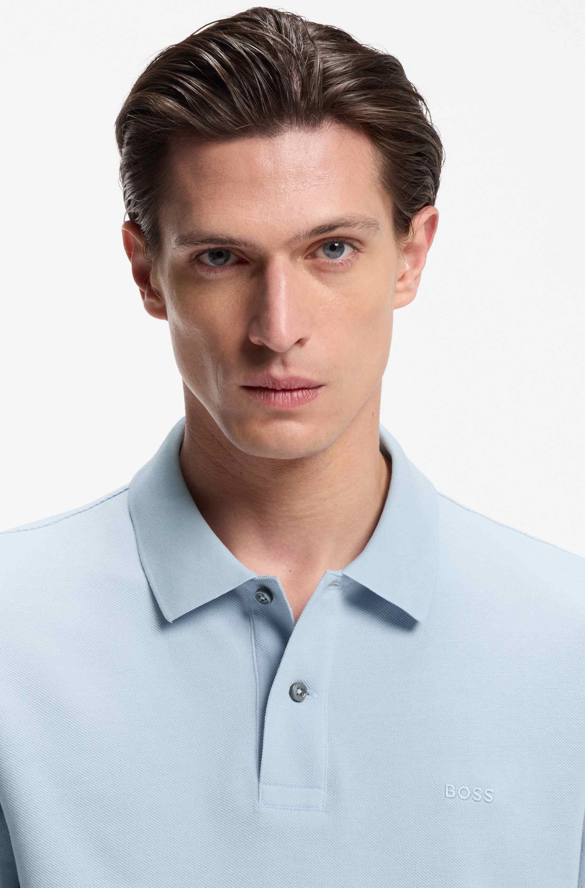 Pallas polo shirt in cotton piqué with embroidered logo