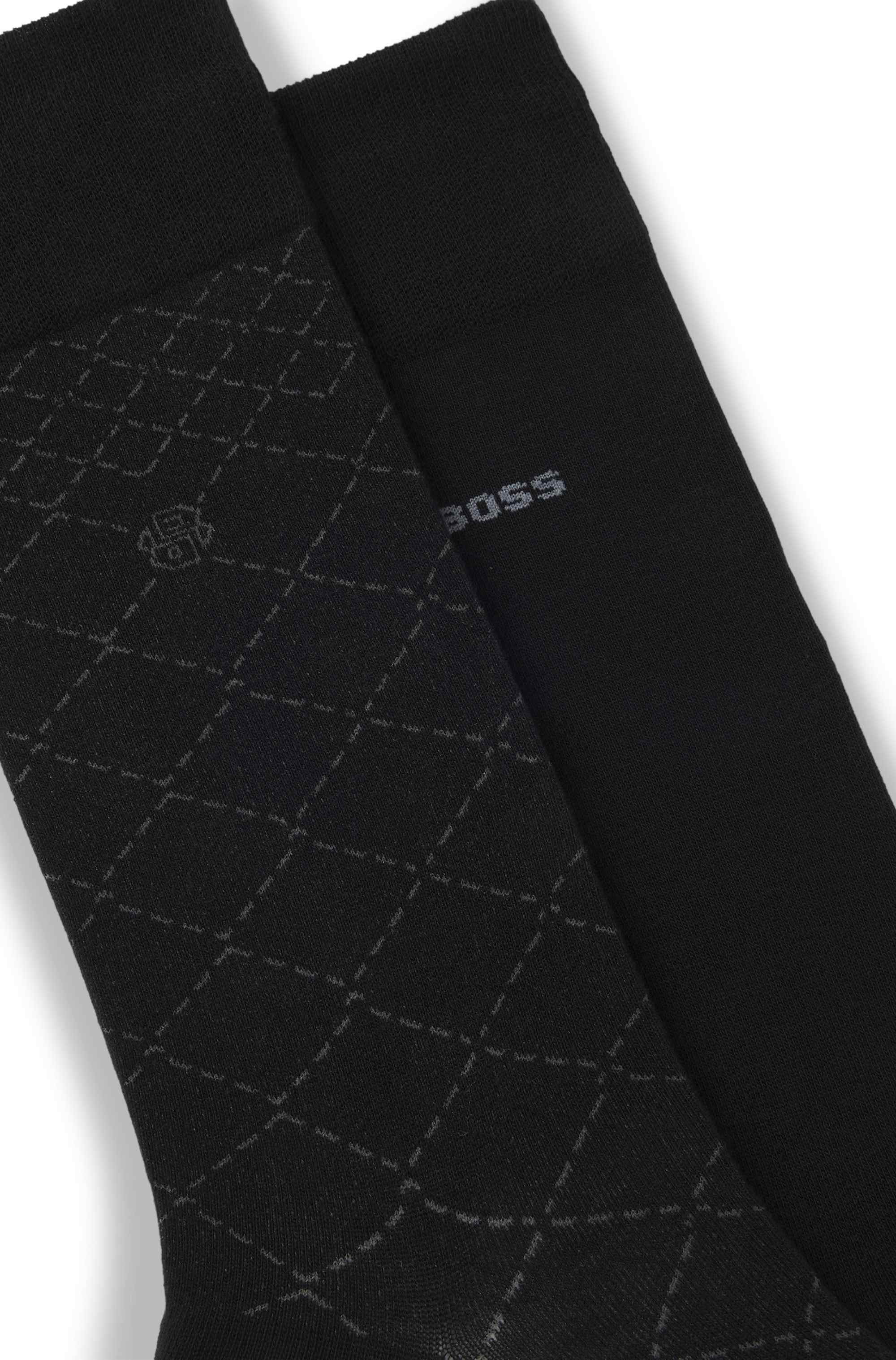 Two-pack of regular-length cotton-blend socks