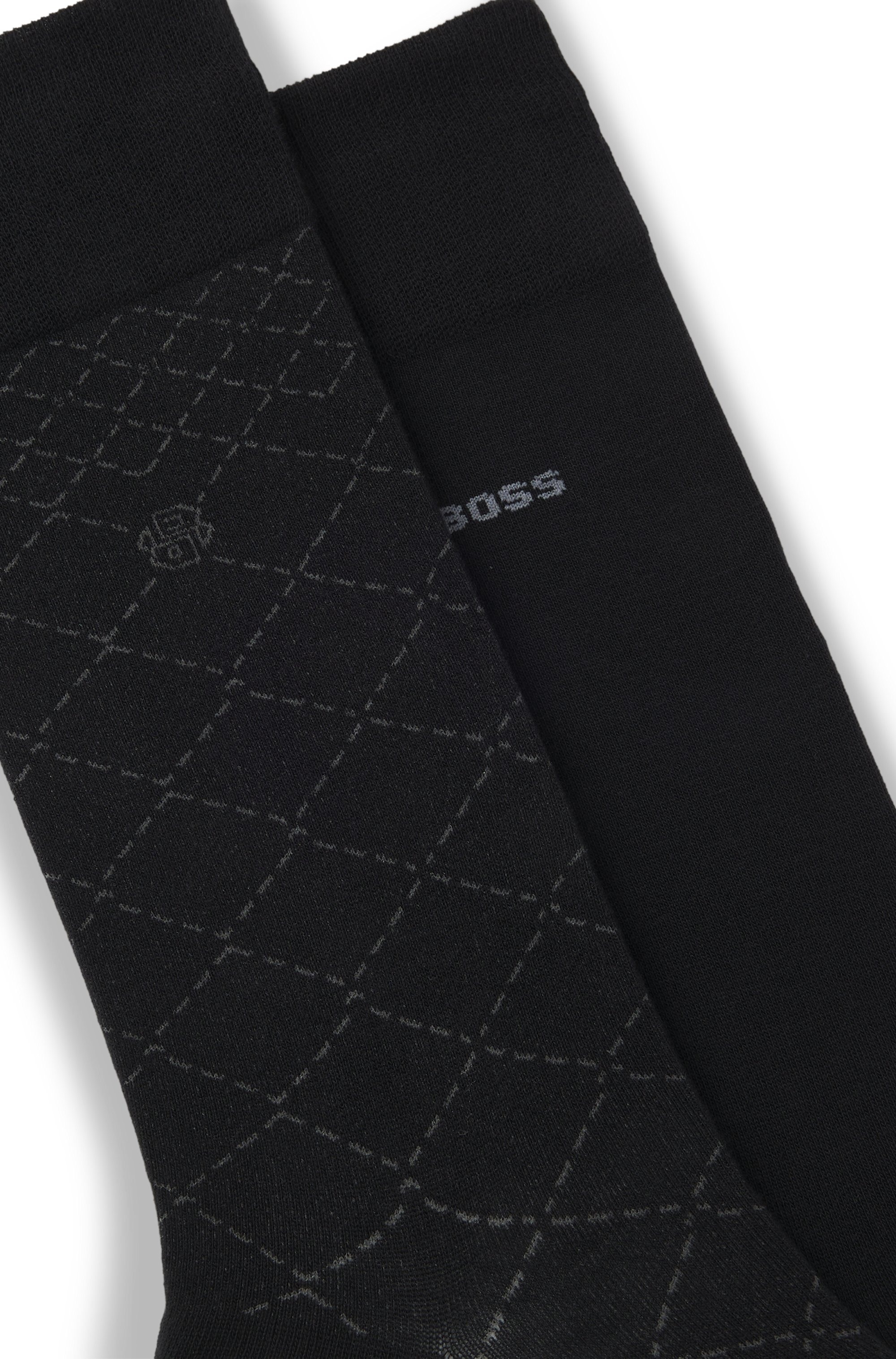 Two-pack of regular-length cotton-blend socks