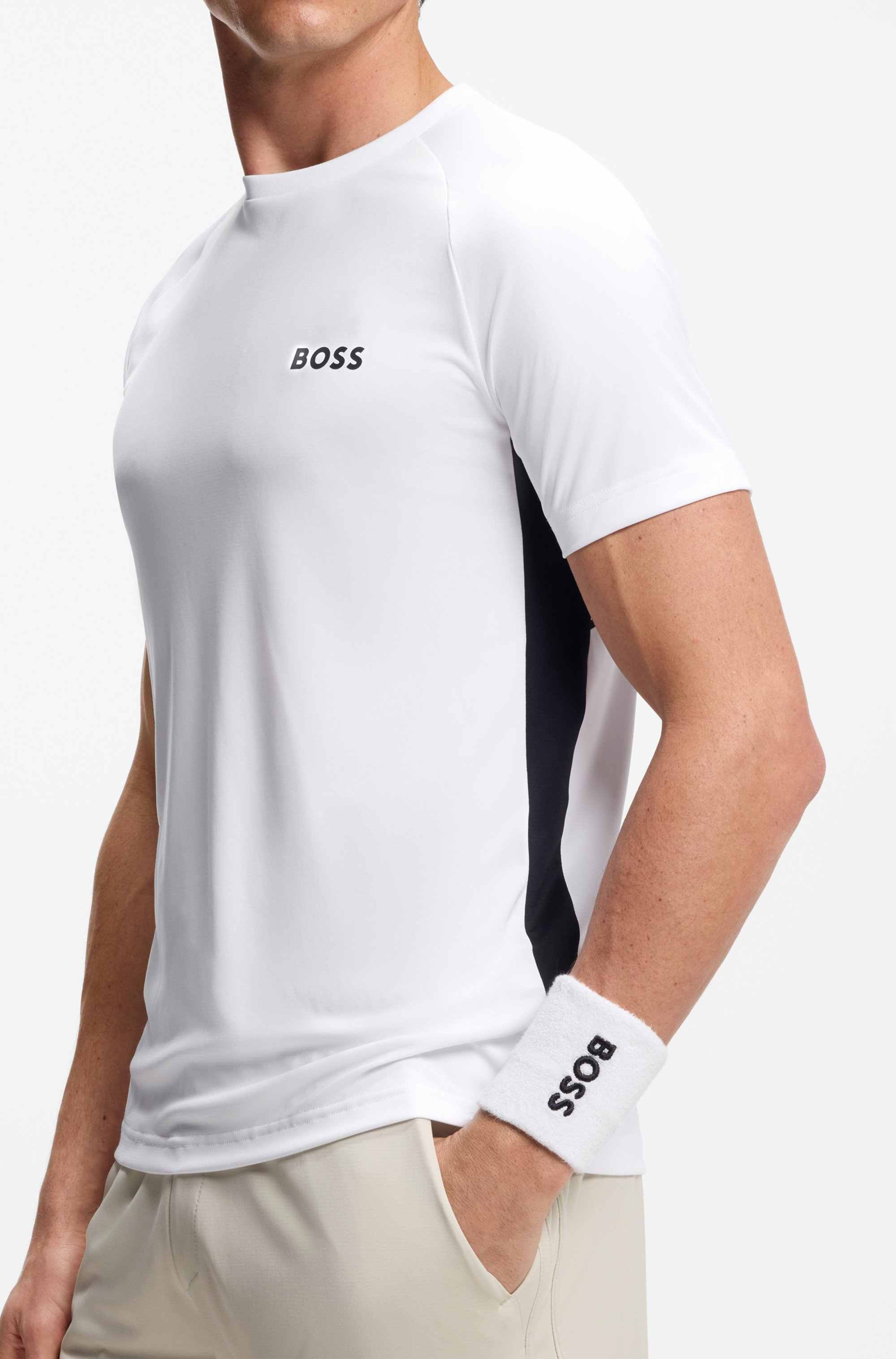 Quick-dry slim-fit T-shirt with four-way stretch