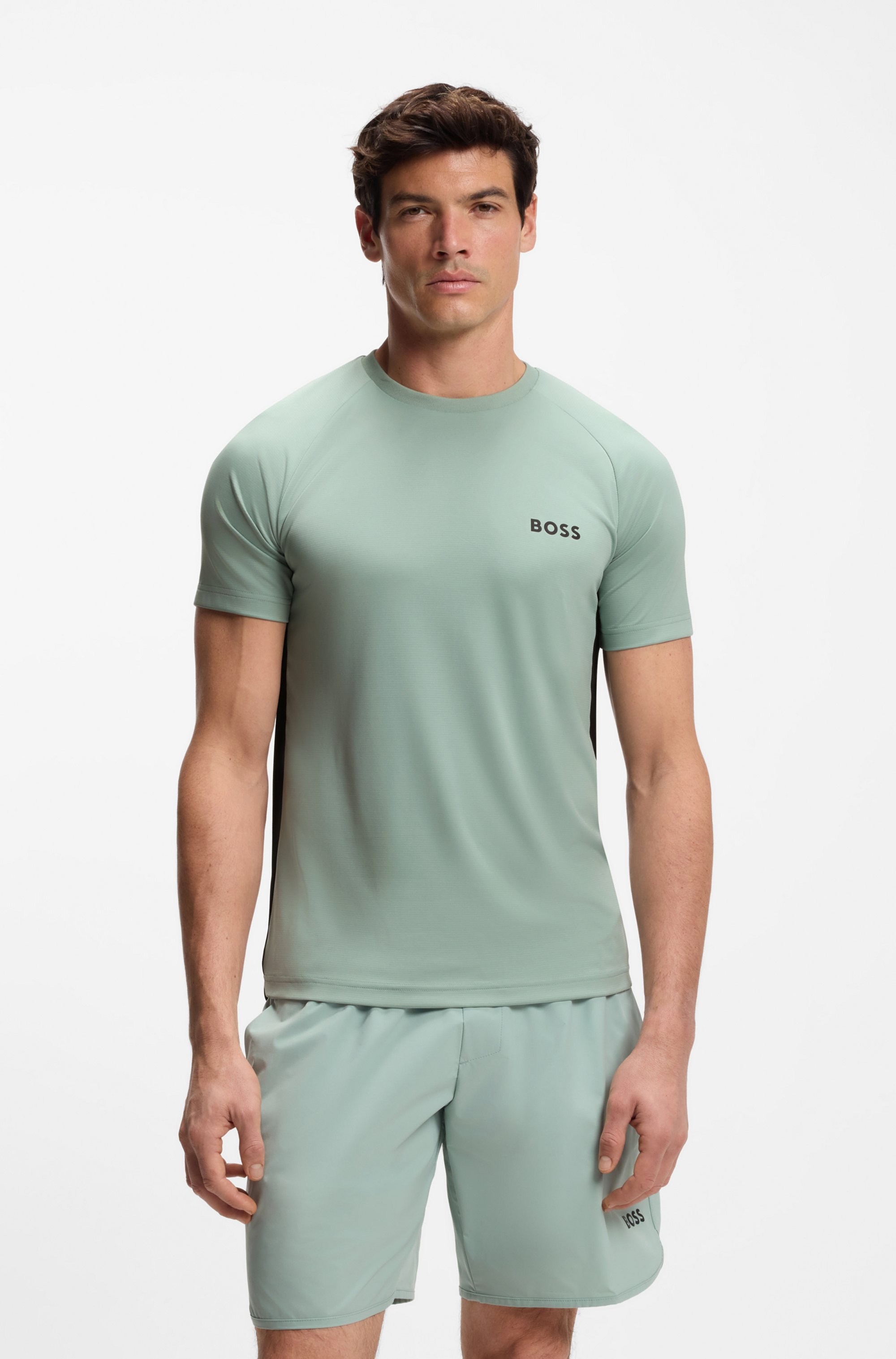 Quick-dry slim-fit T-shirt with four-way stretch
