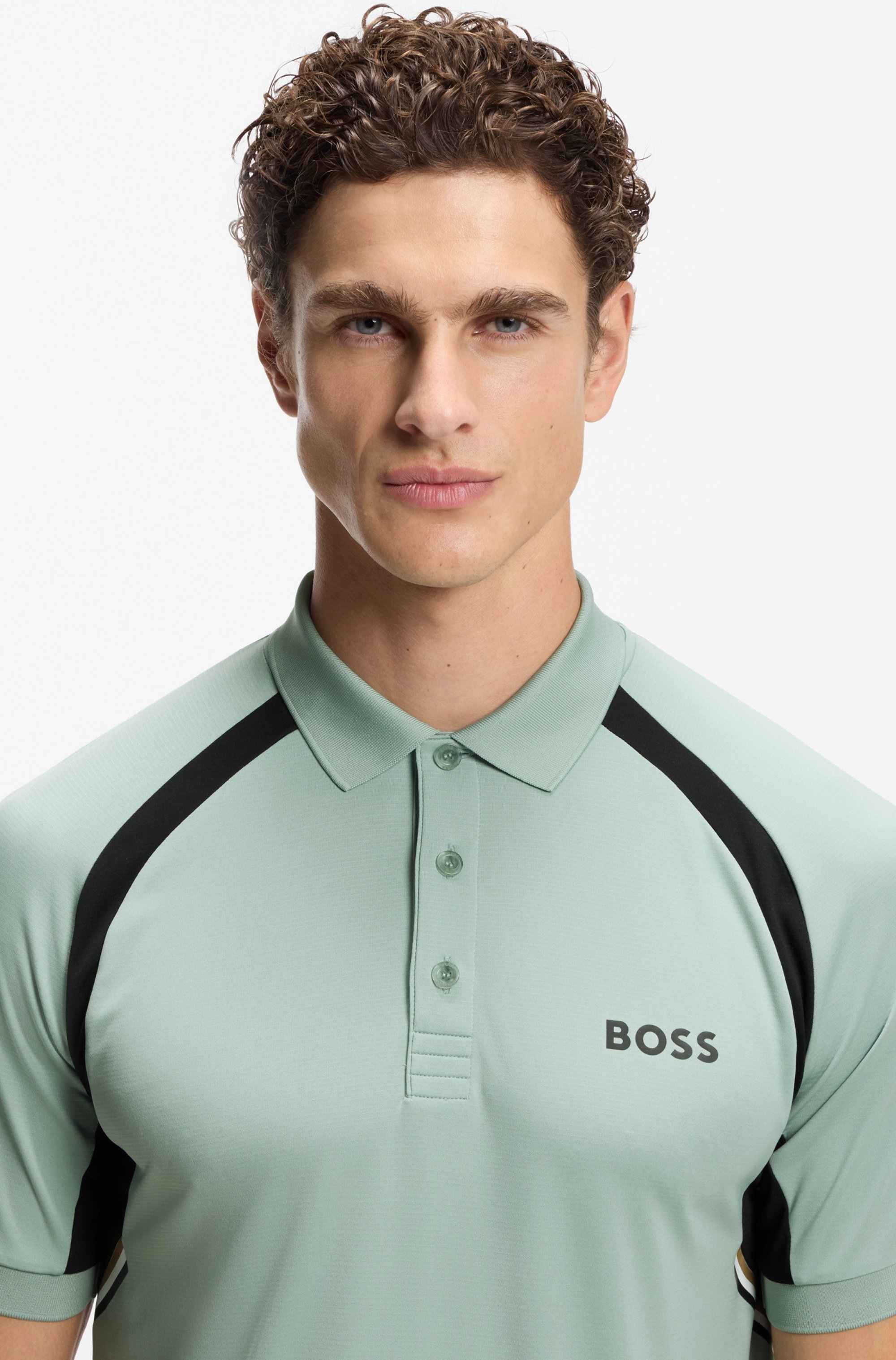 Active Quick-dry slim-fit polo shirt in stretch fabric