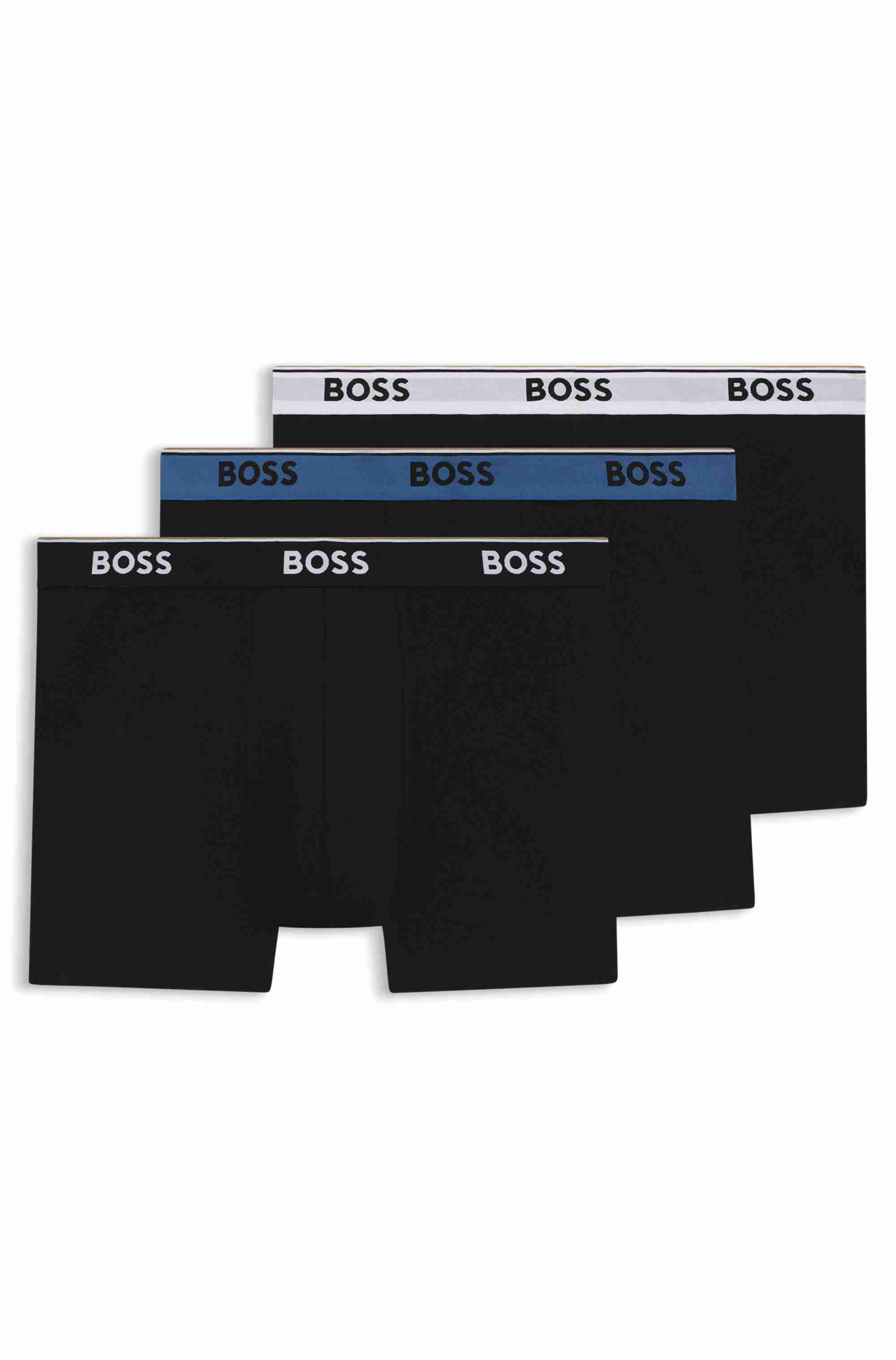 Three-pack of logo-waistband boxer briefs