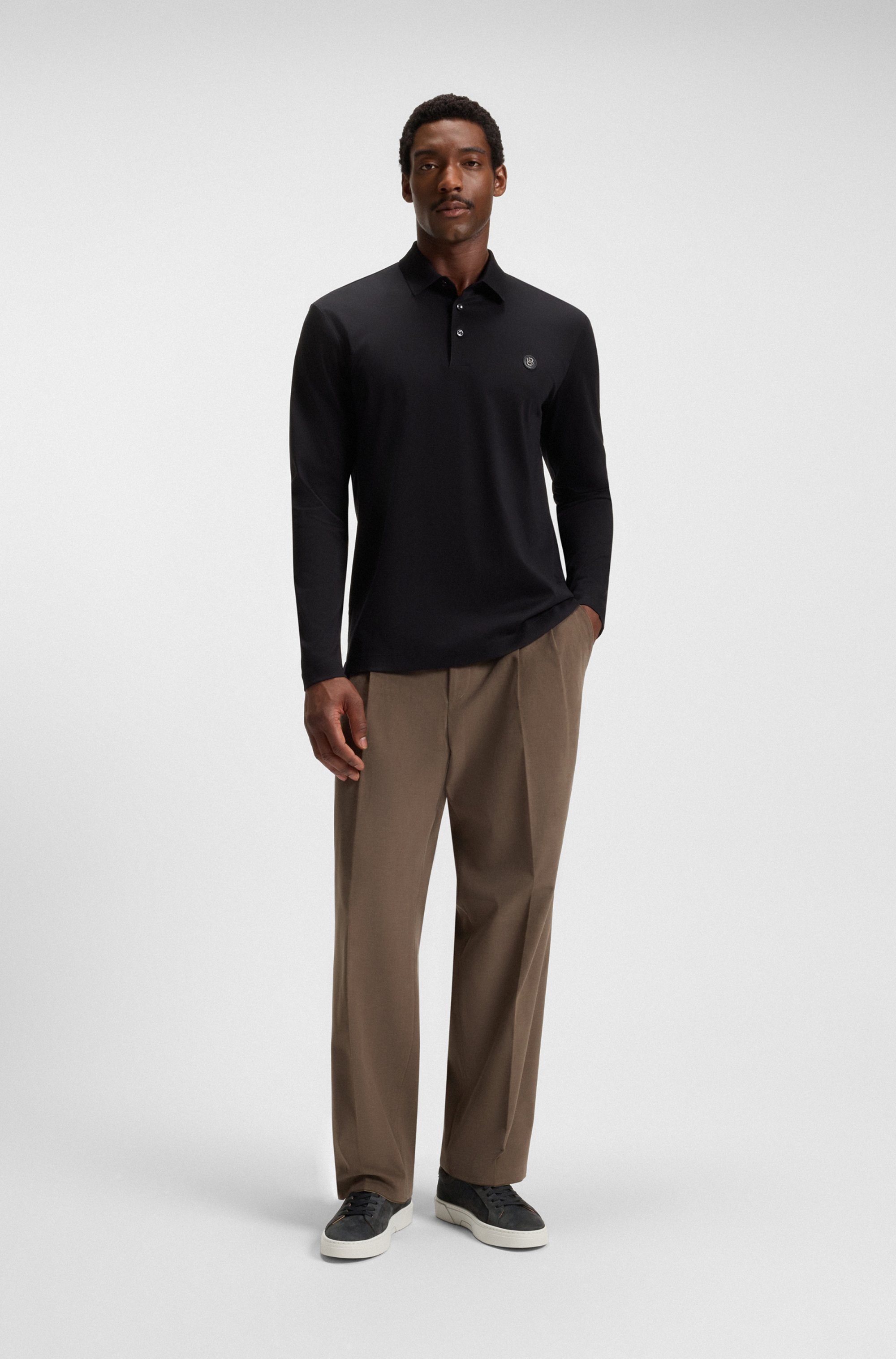 Gary trainers in velour-effect suede