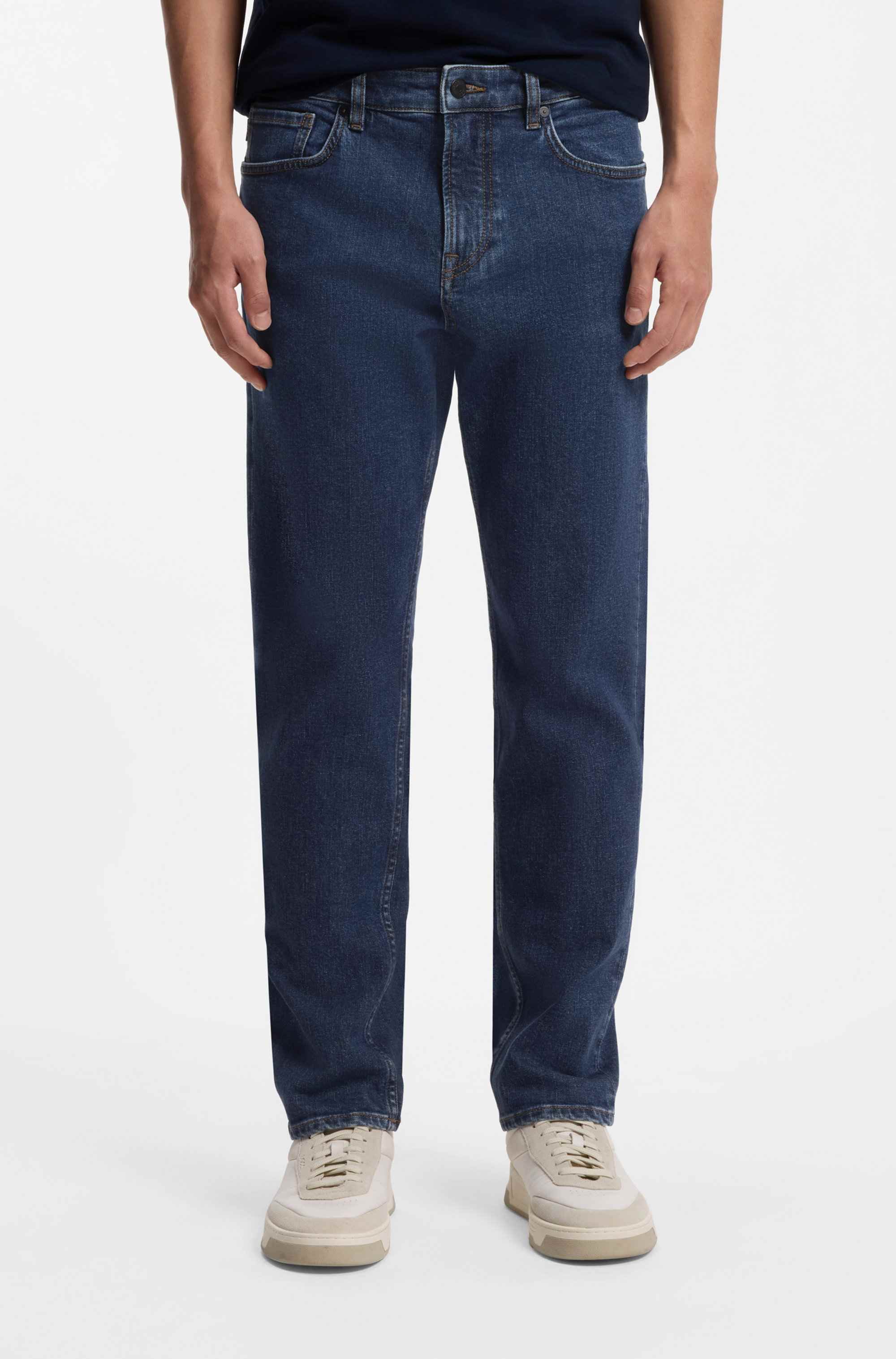 Maine regular-fit jeans in blue stretch denim