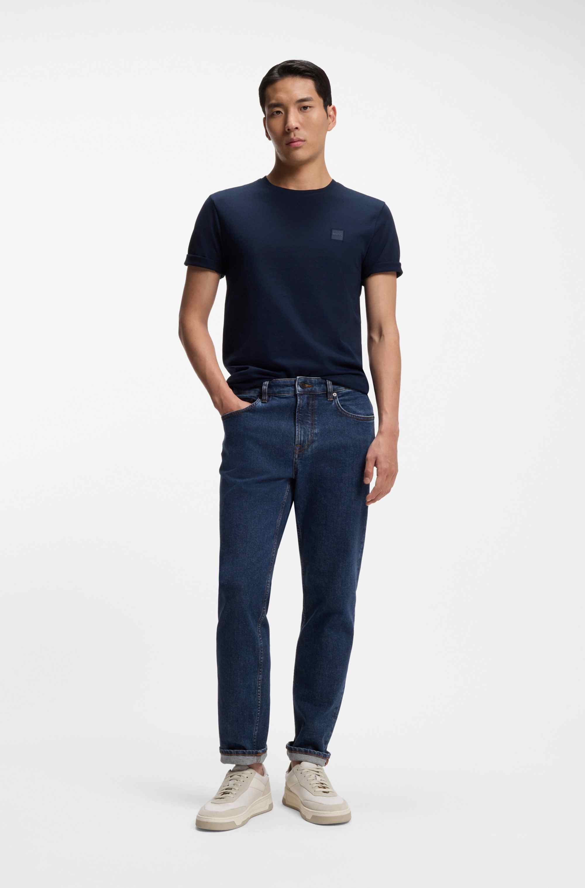 Maine regular-fit jeans in blue stretch denim