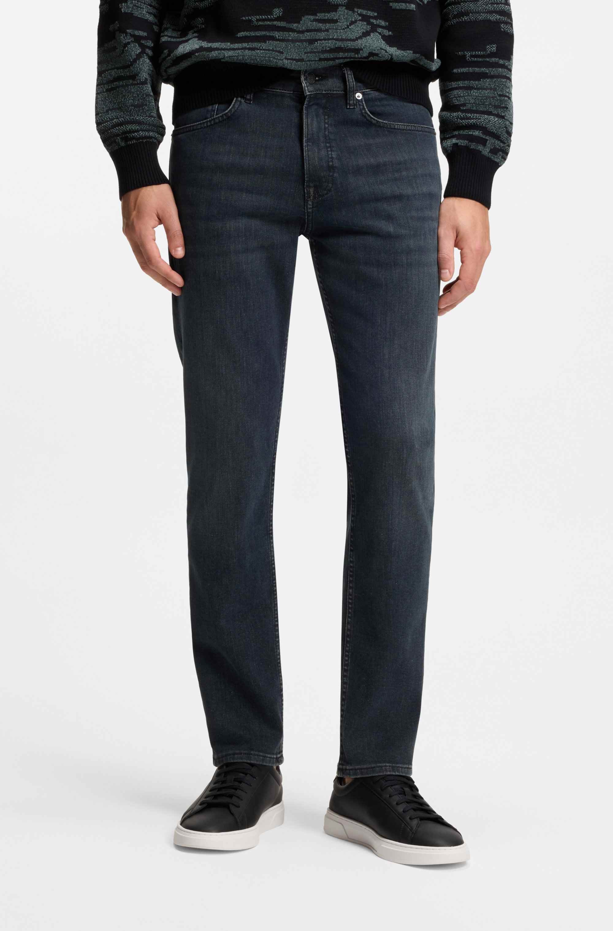 Maine regular-fit jeans in blue super-stretch denim