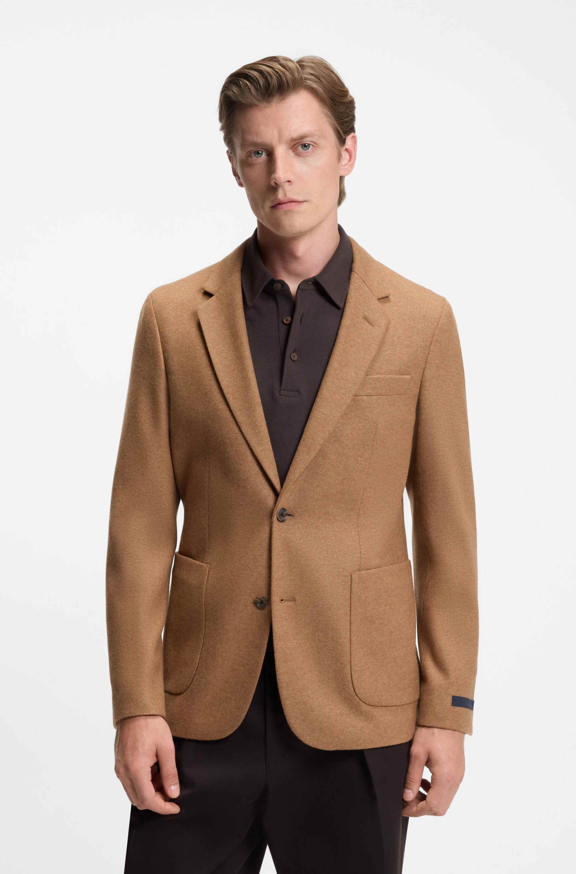 BECKHAM x BOSS slim-fit blazer in wool with cashmere