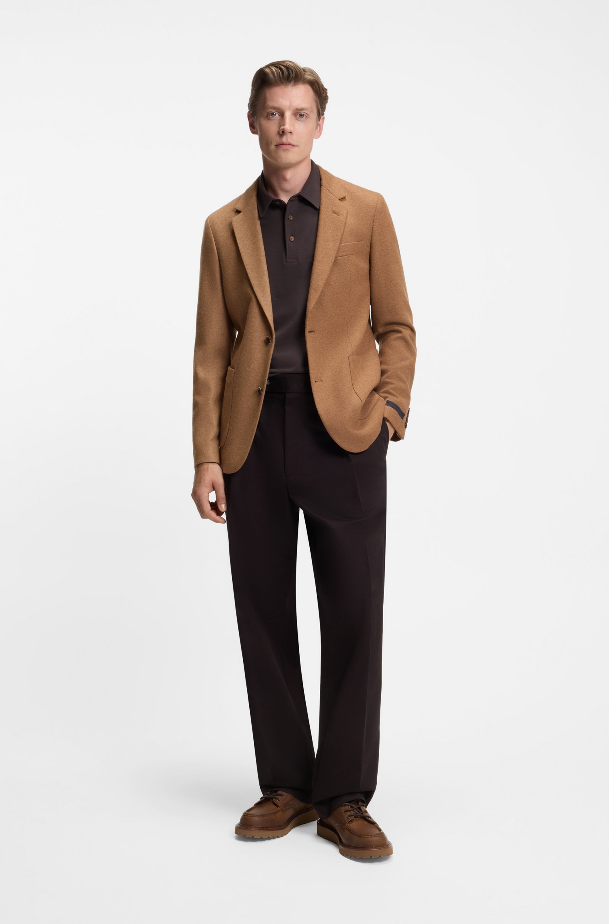 BECKHAM x BOSS slim-fit blazer in wool with cashmere