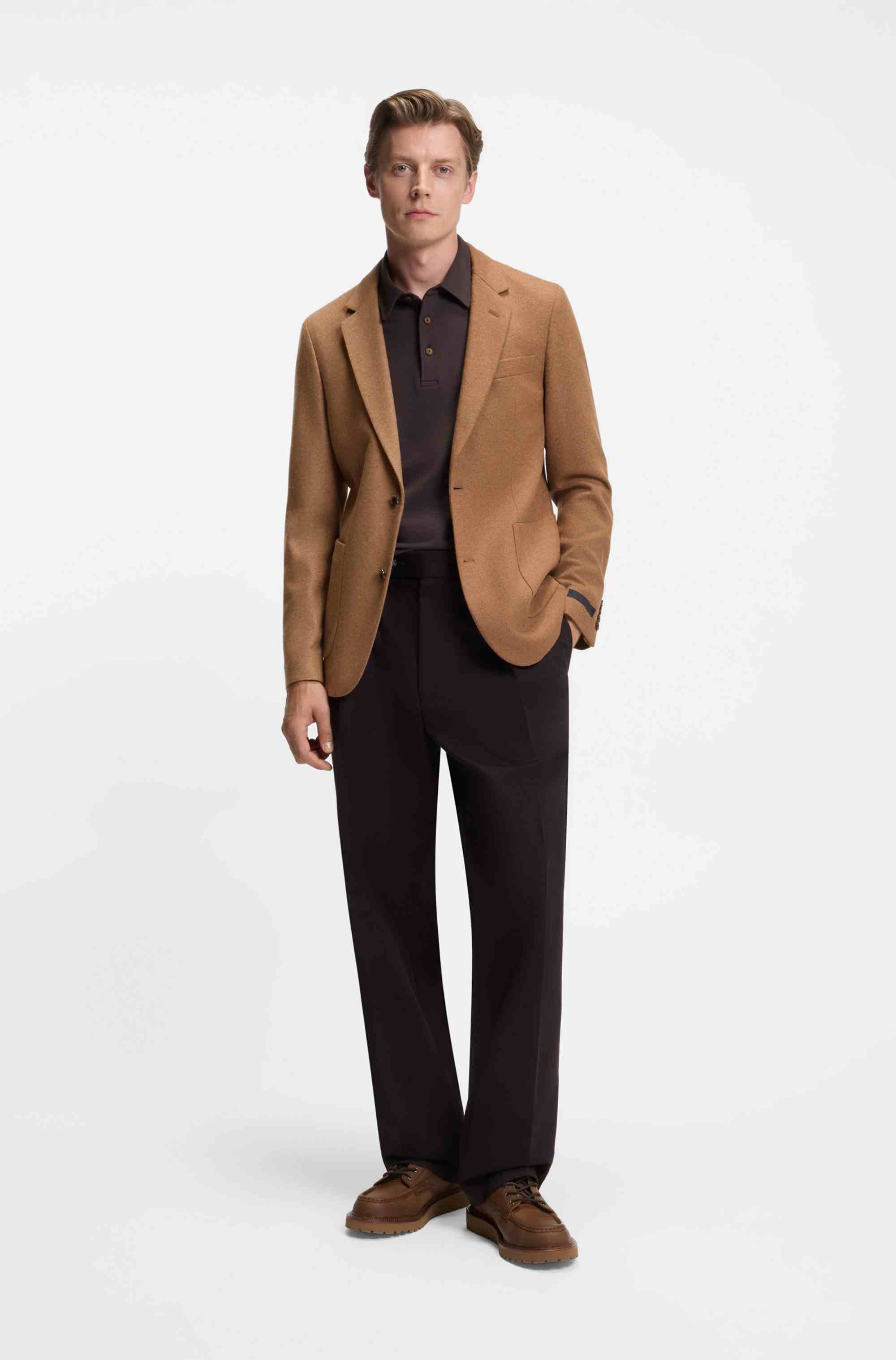 BECKHAM x BOSS slim-fit blazer in wool with cashmere