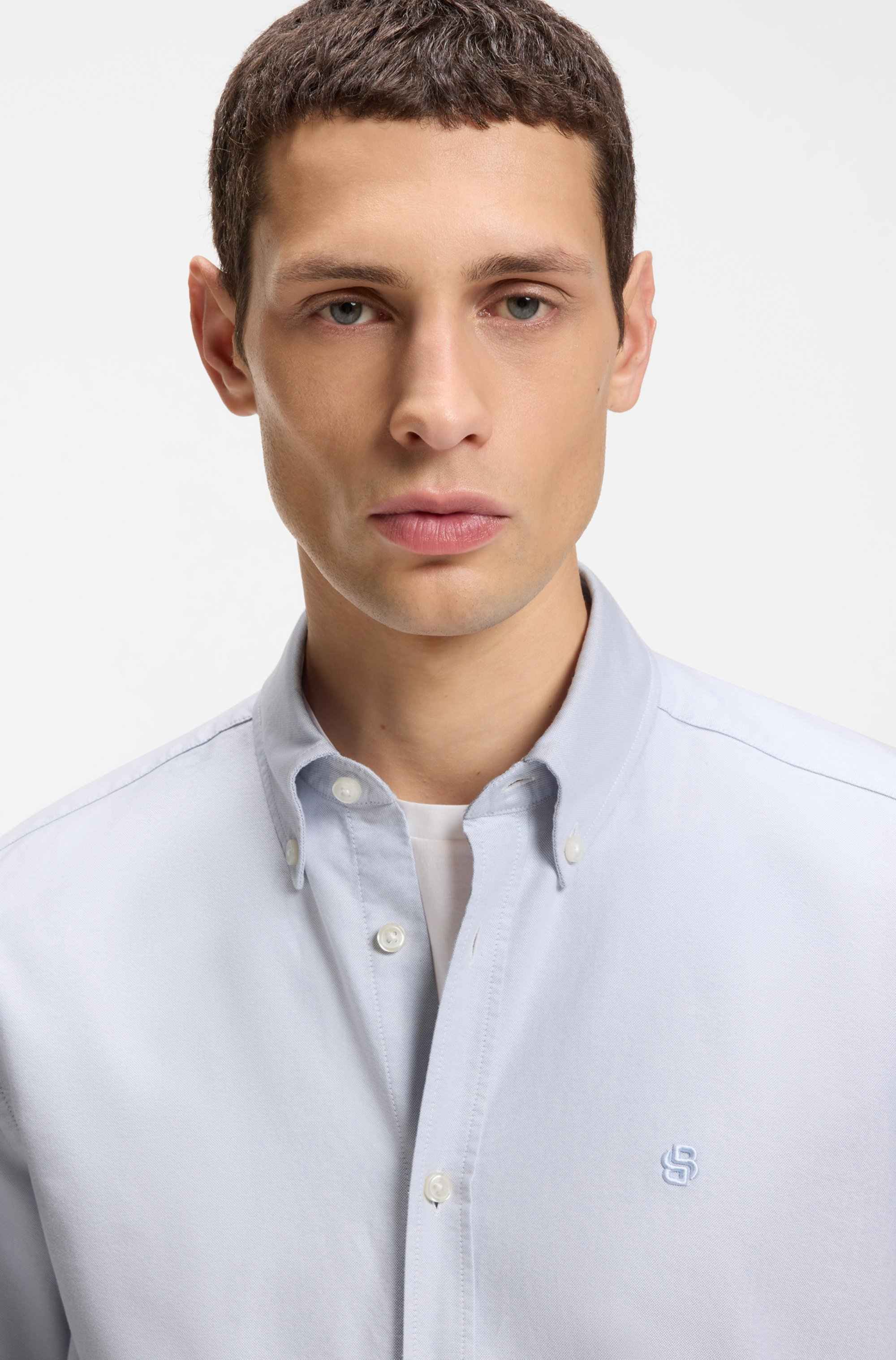 Regular-fit shirt in Oxford cotton