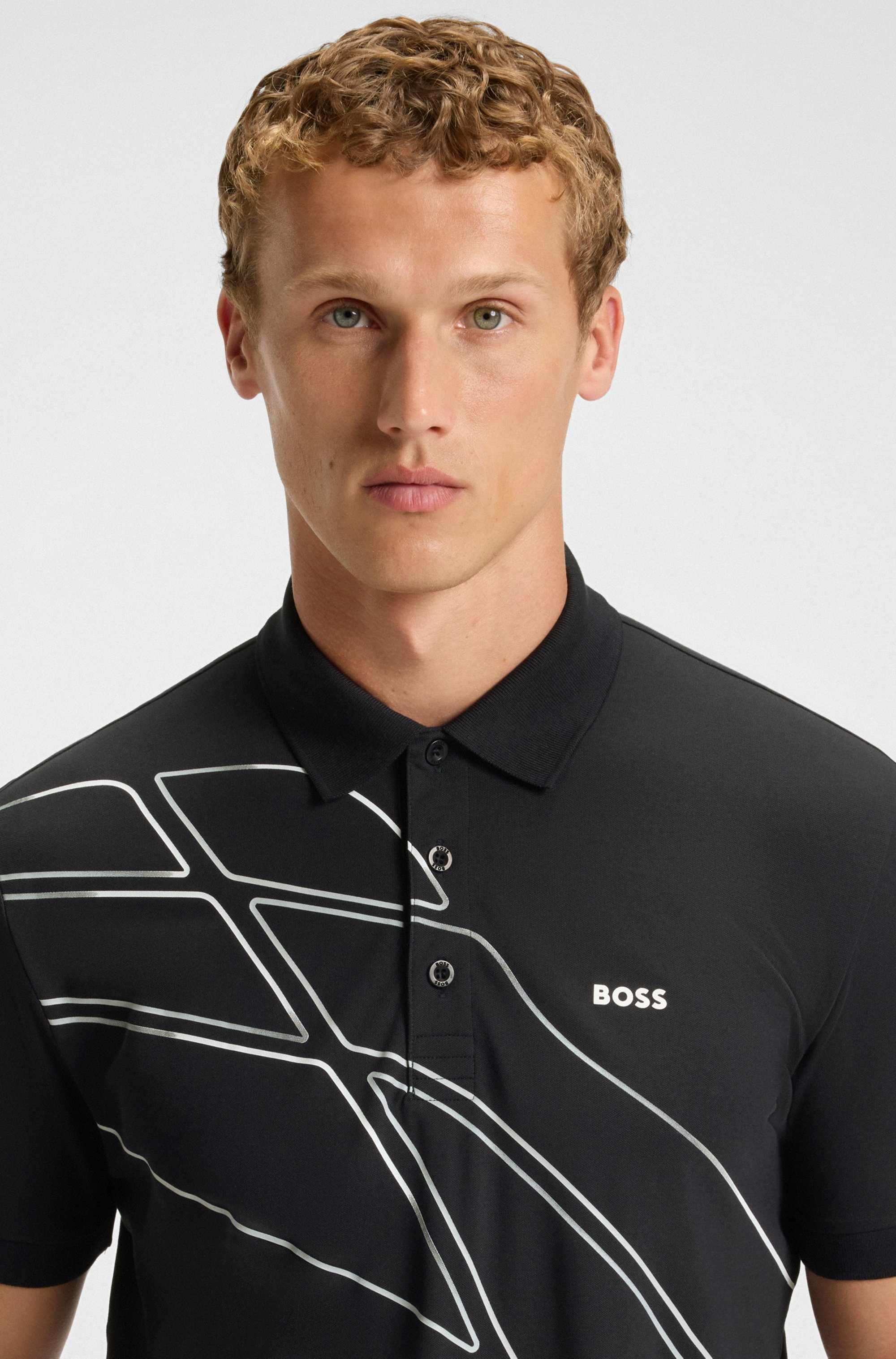 Paddy cotton-blend polo shirt with artwork