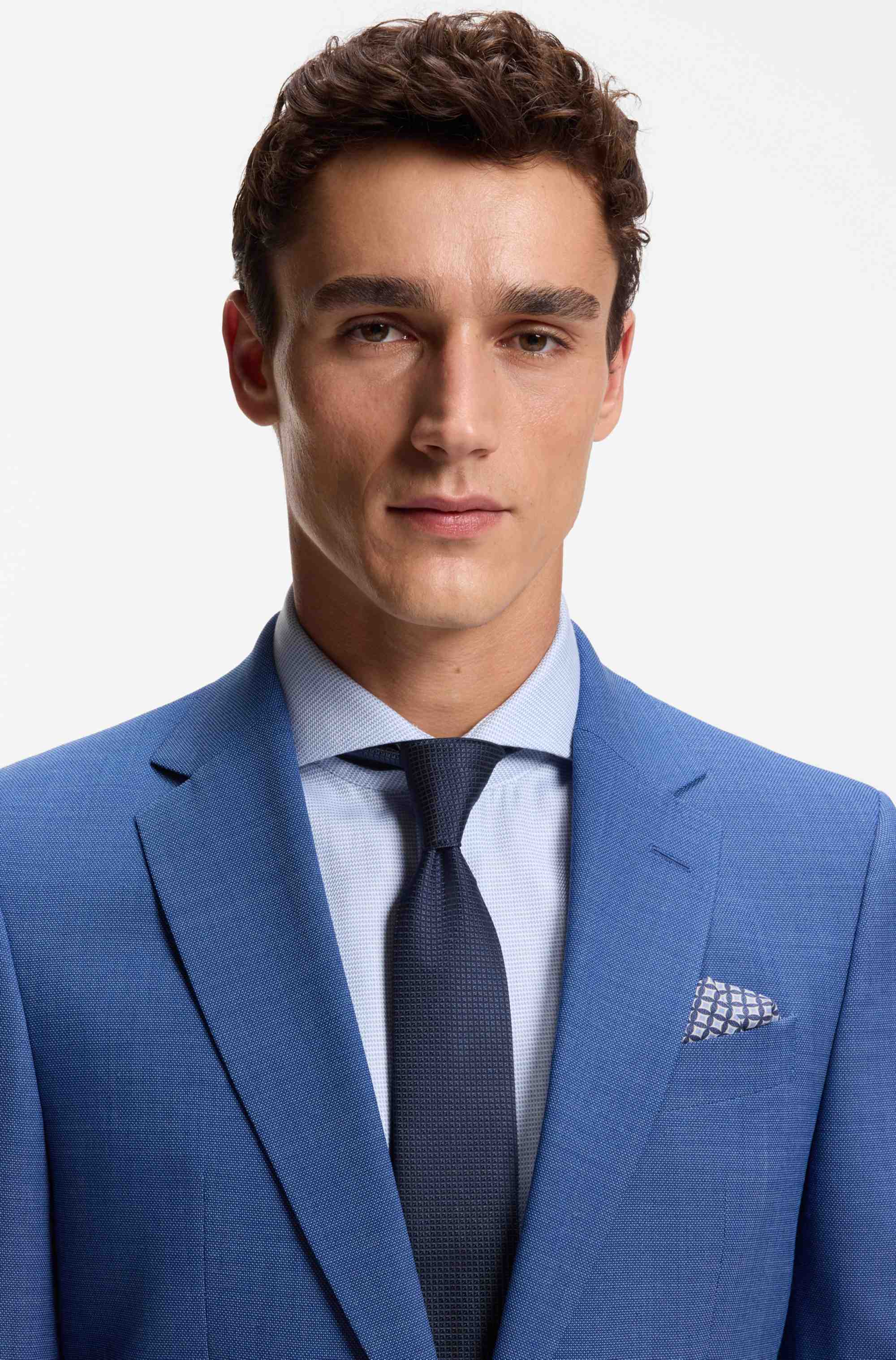 Silk pocket square with digital print