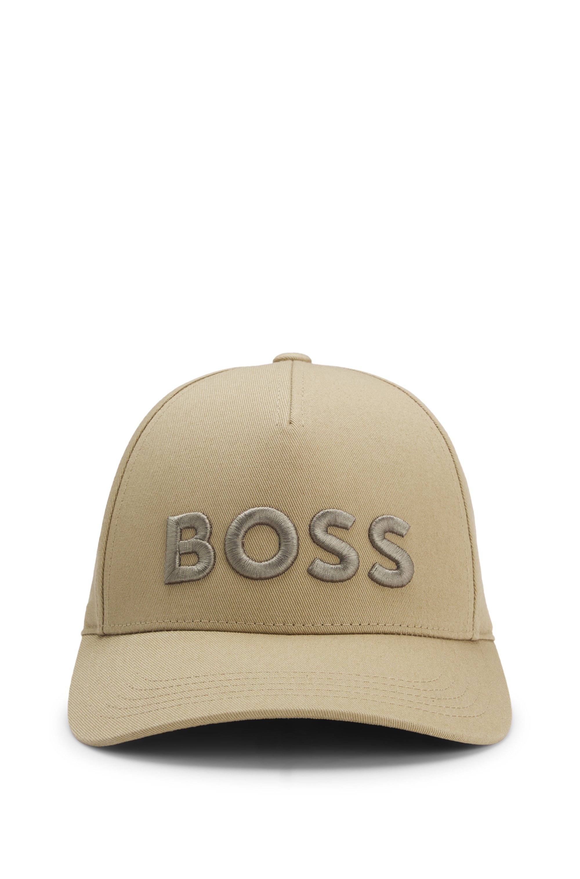 Cotton-twill cap with embroidered logo