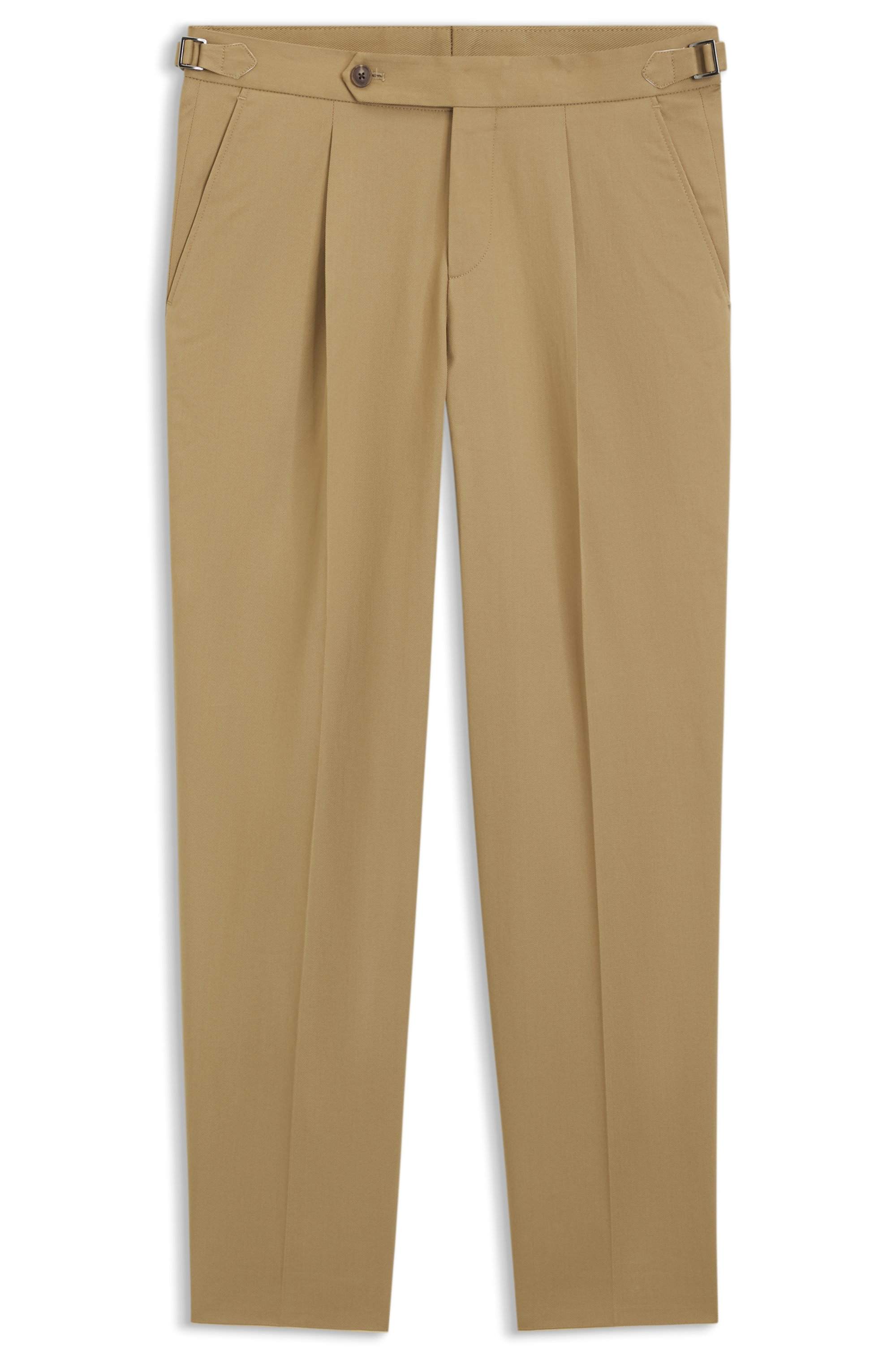 Tapered-fit trousers in stretch cotton