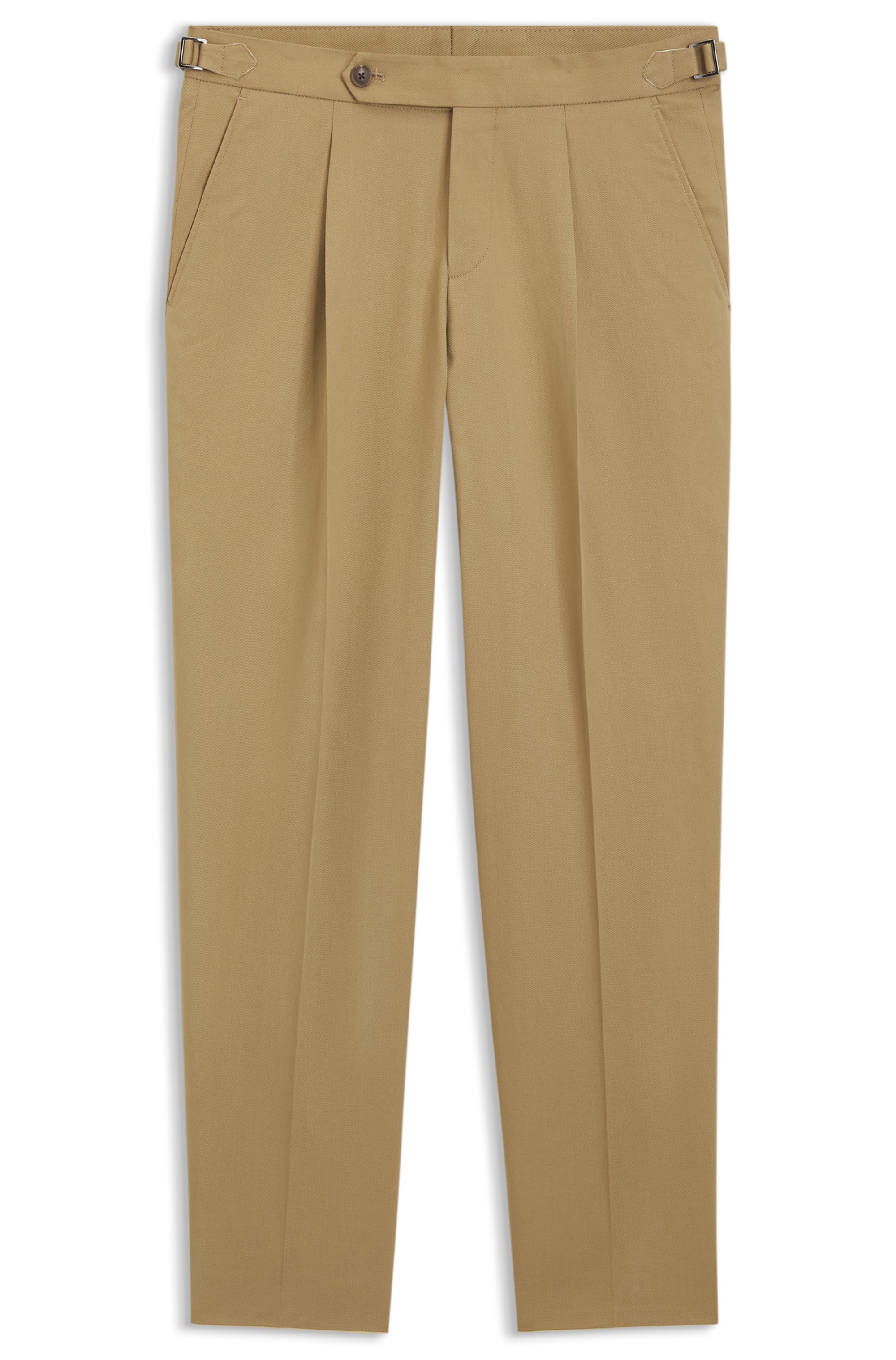 Tapered-fit trousers in stretch cotton