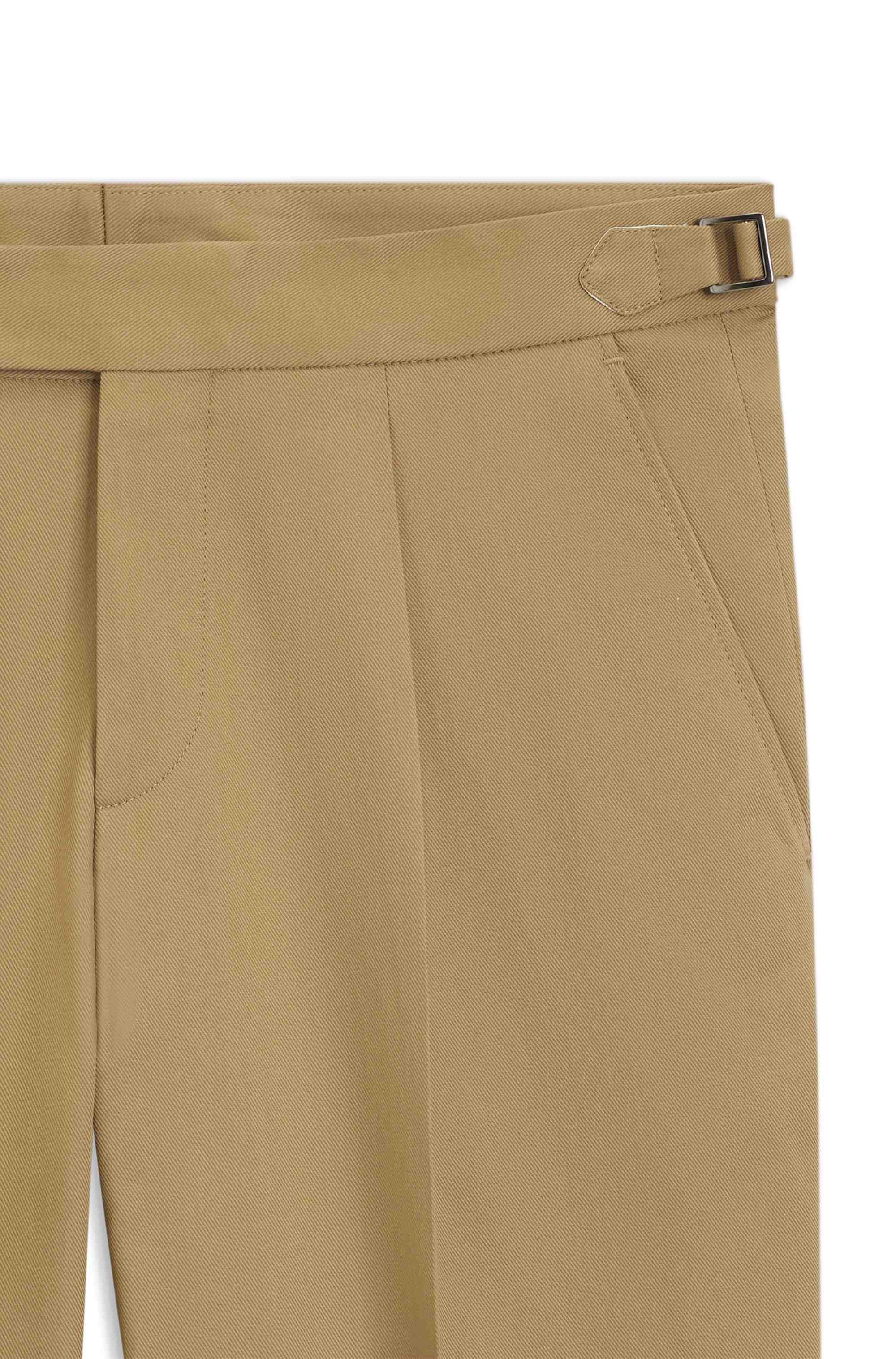 Tapered-fit trousers in stretch cotton